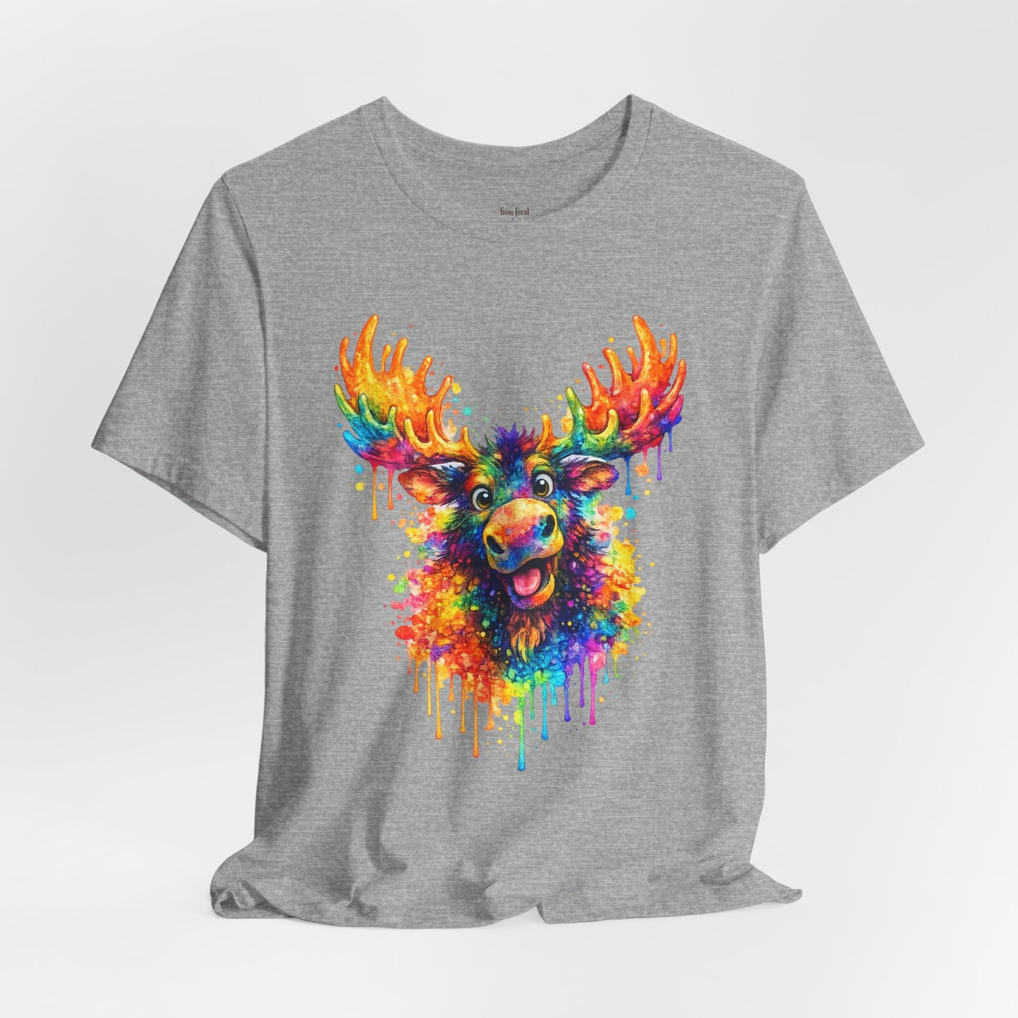 Watercolor Wildlife Moose T-Shirt