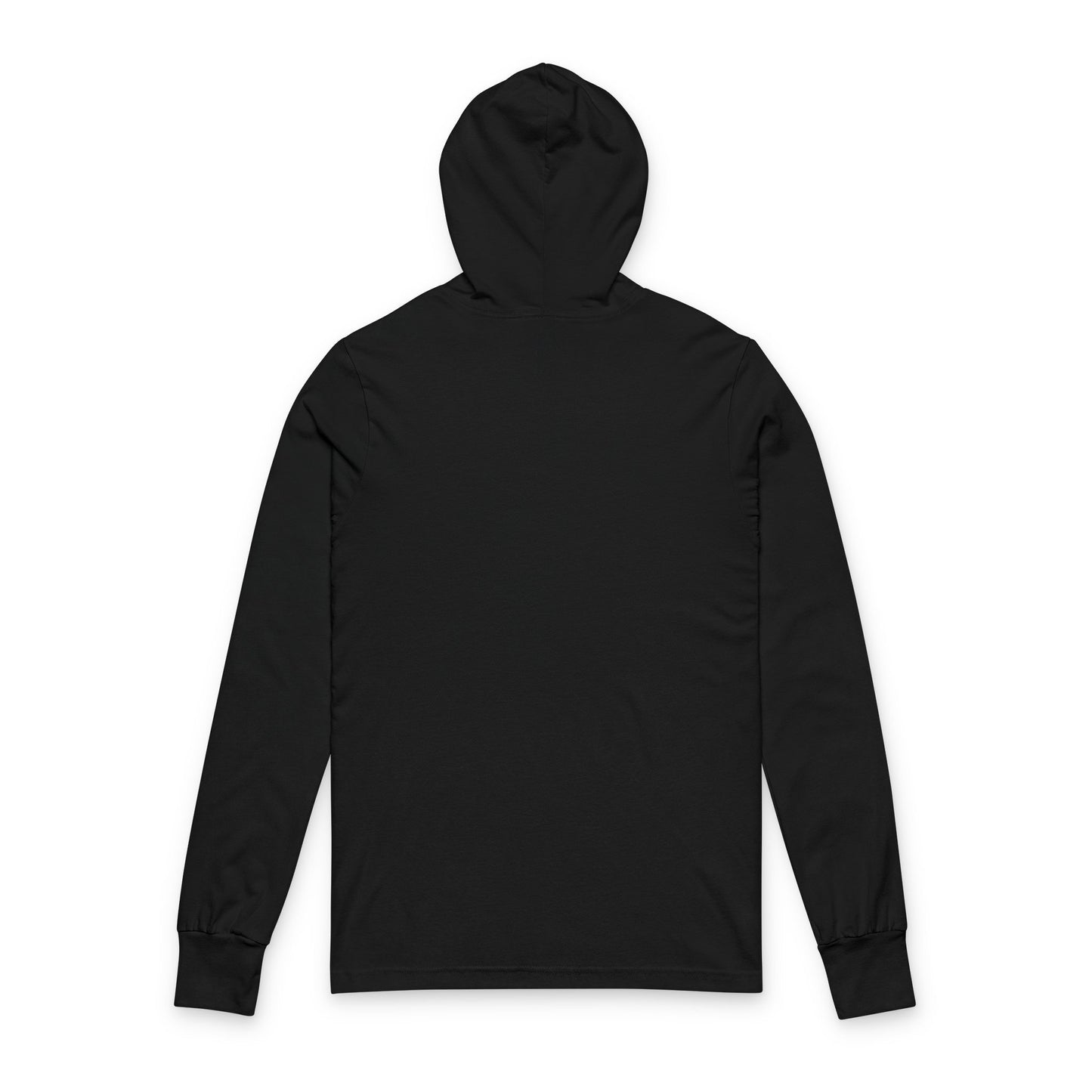 Rainbow Line Art Cat Hooded Long Sleeve Tee