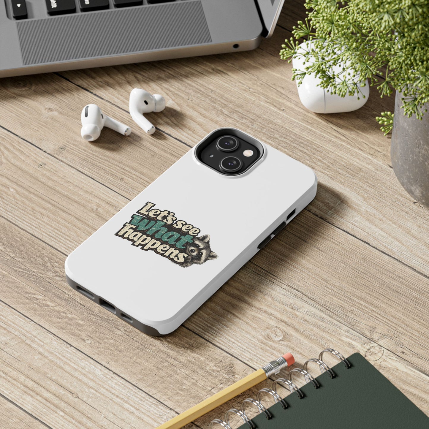 Peek & See Raccoon Phone Case — Tough & Cute Protective Phone Cover