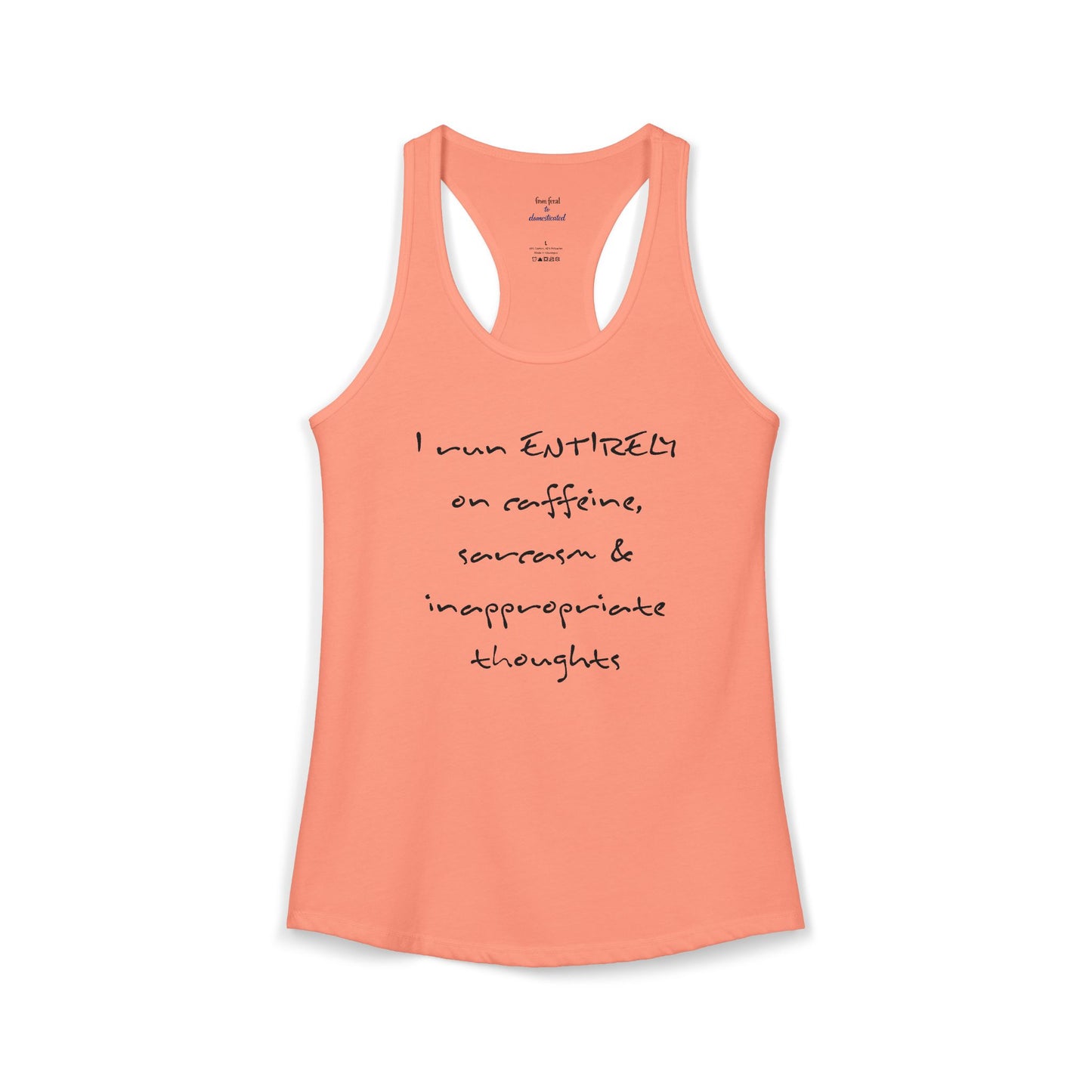 I Run On Racerback Tank
