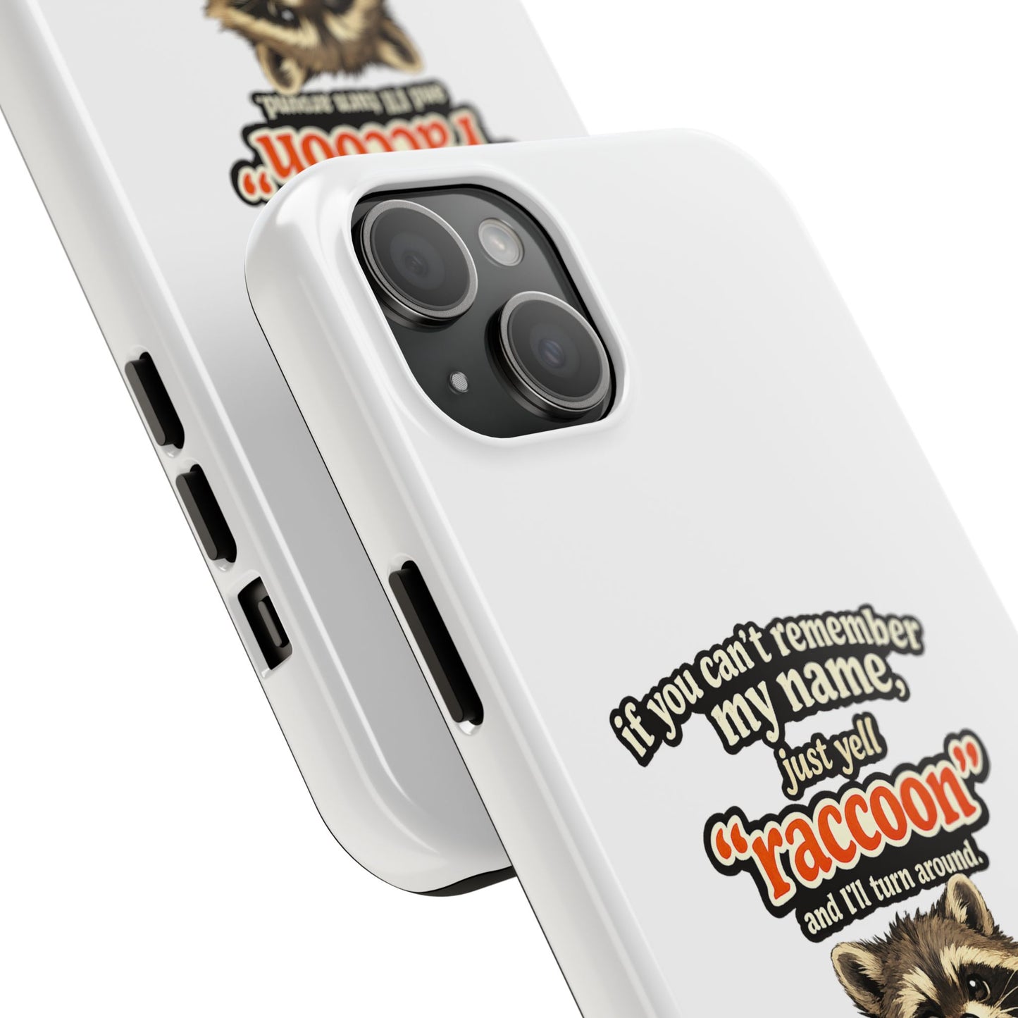 Yell Raccoon Phone Case — Tough & Cute Protective Phone Cover
