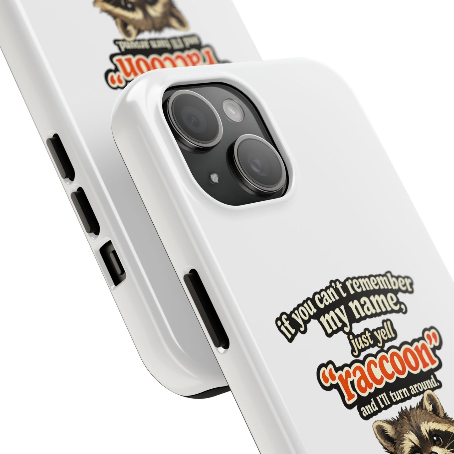 Yell Raccoon Phone Case — Tough & Cute Protective Phone Cover