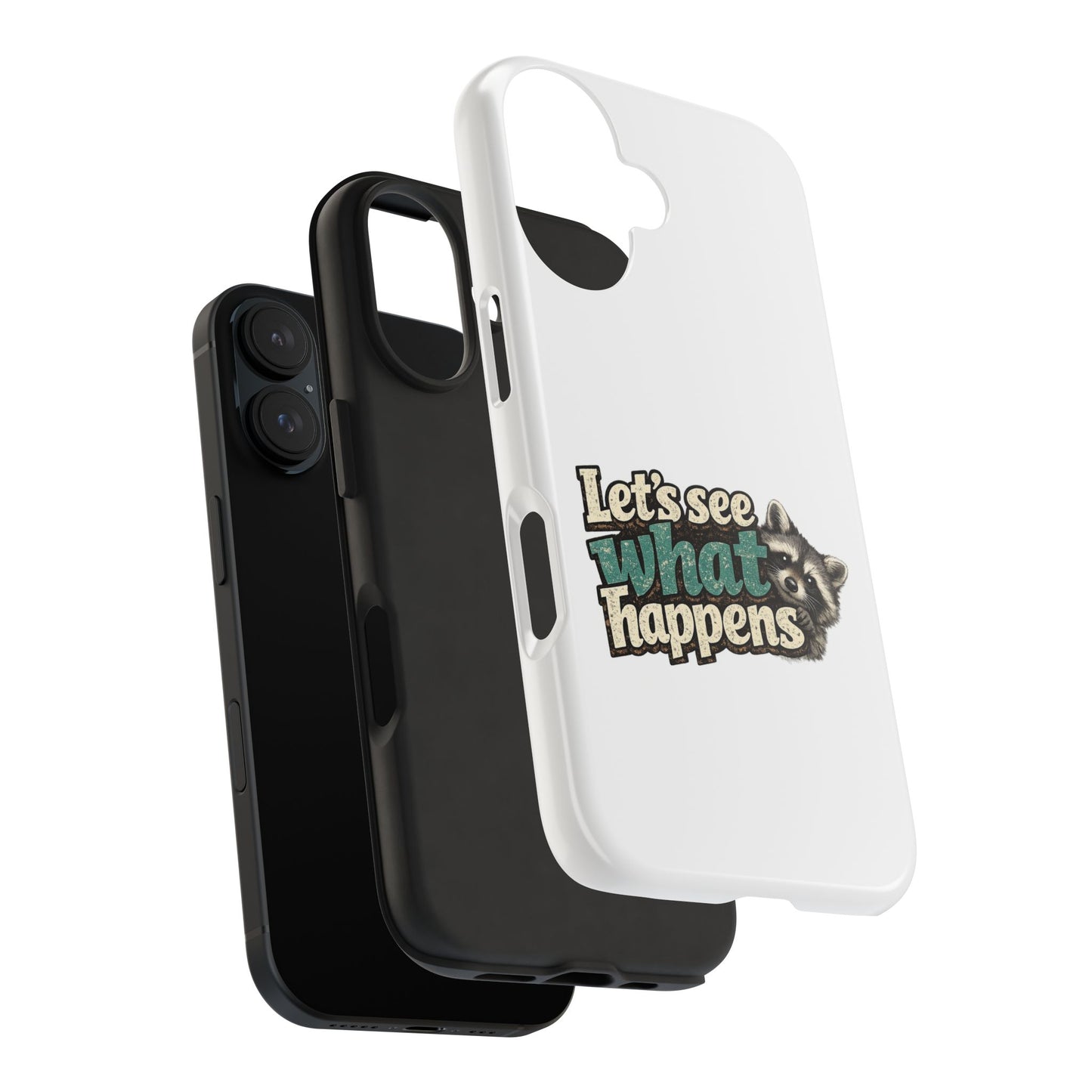 Peek & See Raccoon Phone Case — Tough & Cute Protective Phone Cover