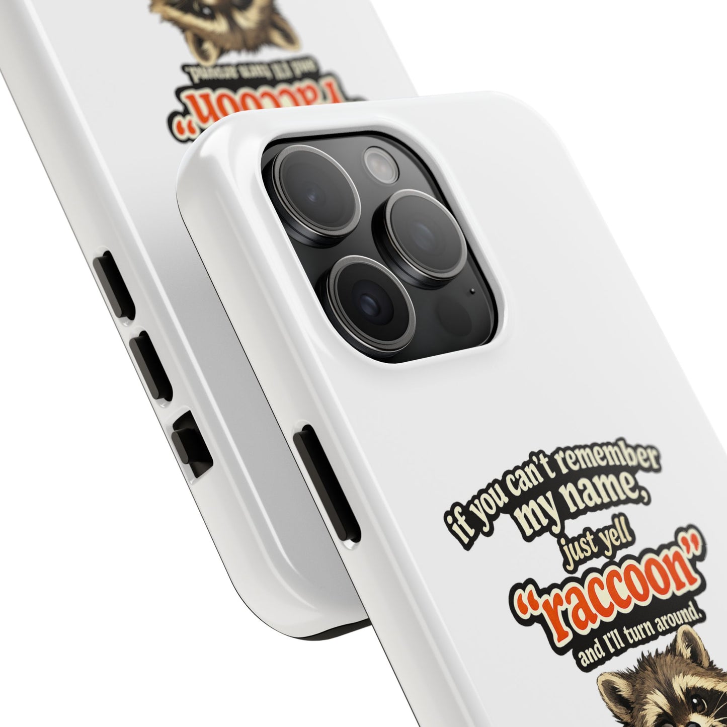 Yell Raccoon Phone Case — Tough & Cute Protective Phone Cover
