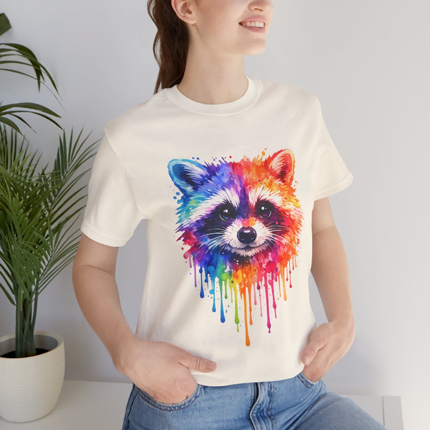 Watercolor Wildlife Raccoon T-Shirt