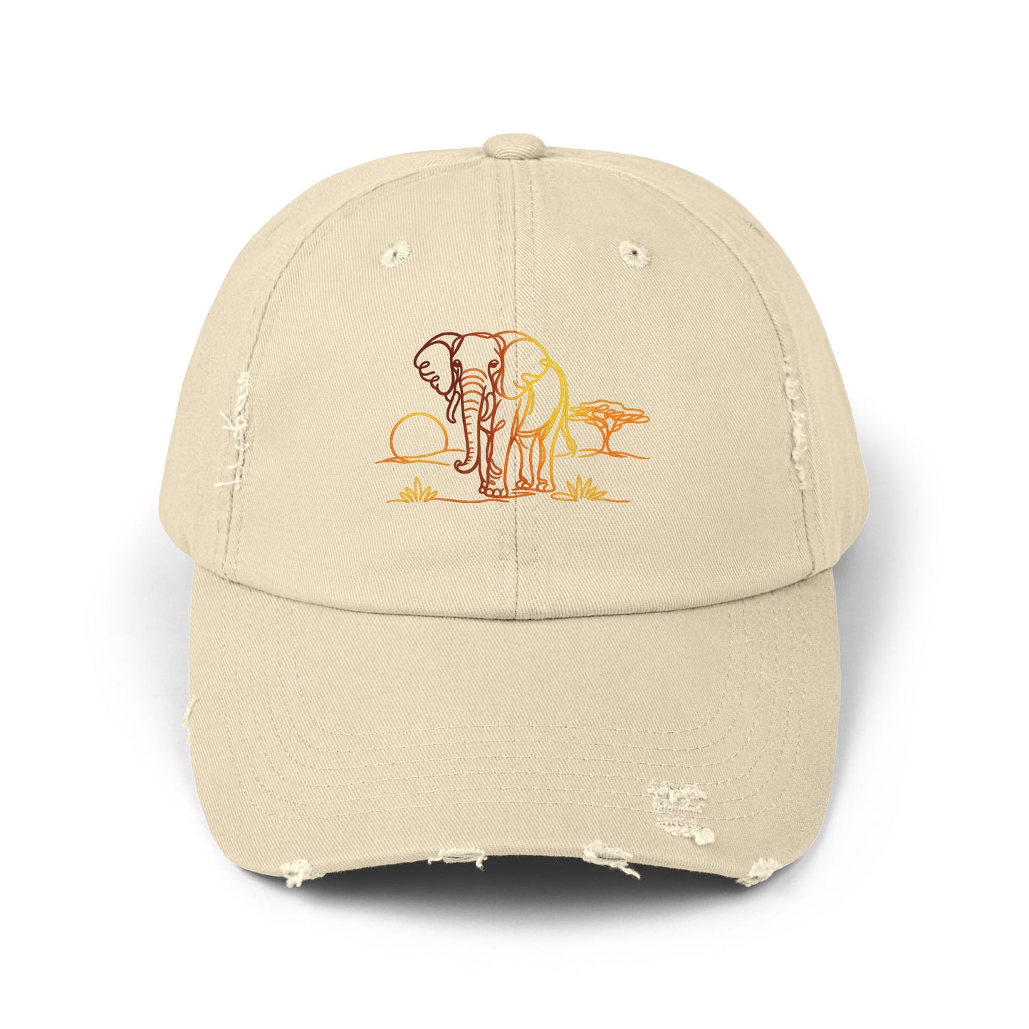 Safari Elephant | Distressed Cap