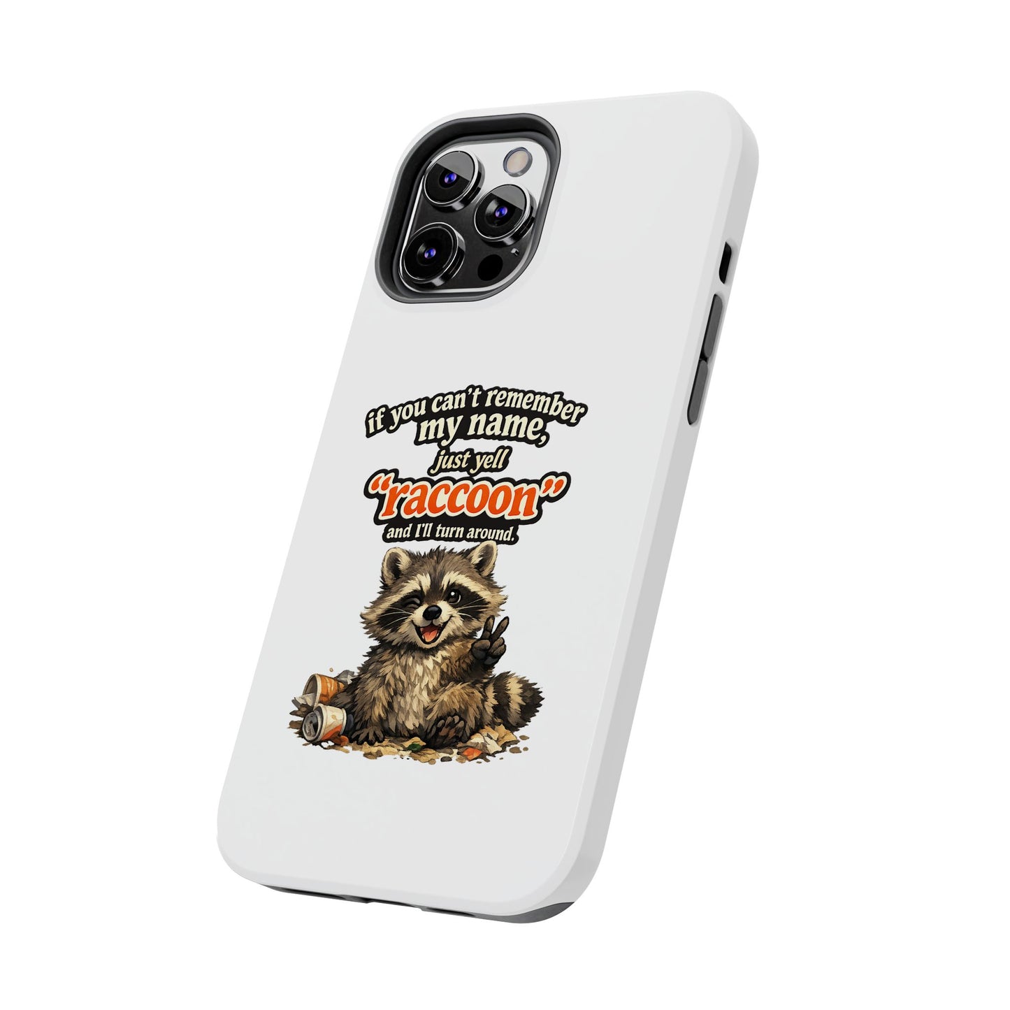Yell Raccoon Phone Case — Tough & Cute Protective Phone Cover