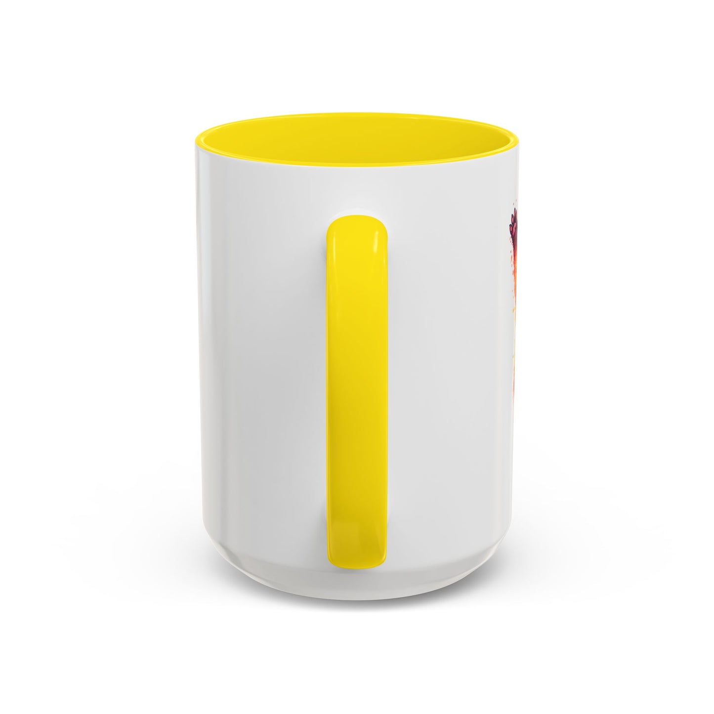 Cheerful Watercolor Raccoon Accent Coffee Mug