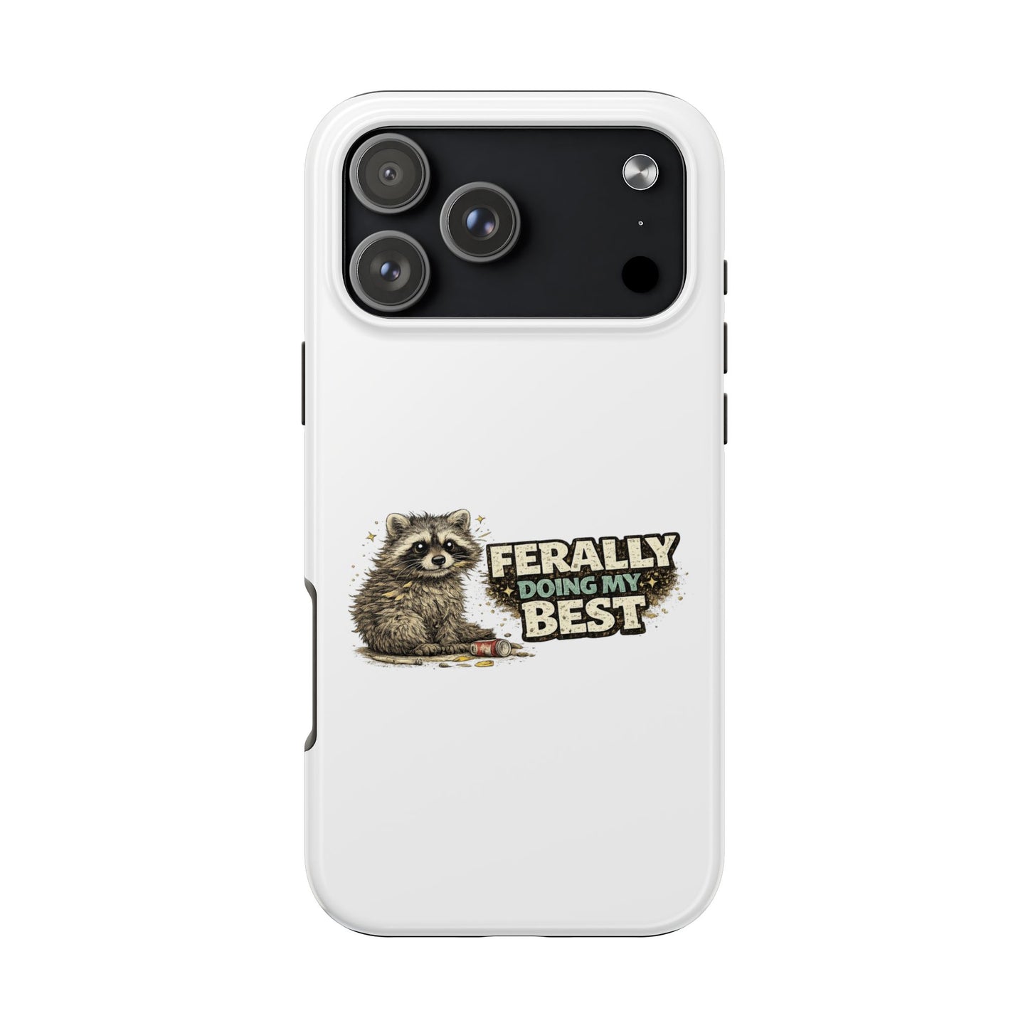 Ferally Raccoon Phone Case — Tough & Cute Protective Phone Cover