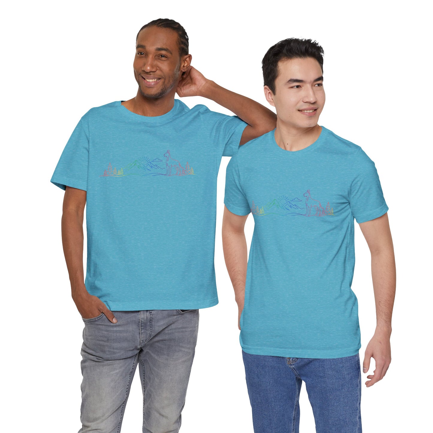 Cropped Great Dane Wild Lines T-Shirt