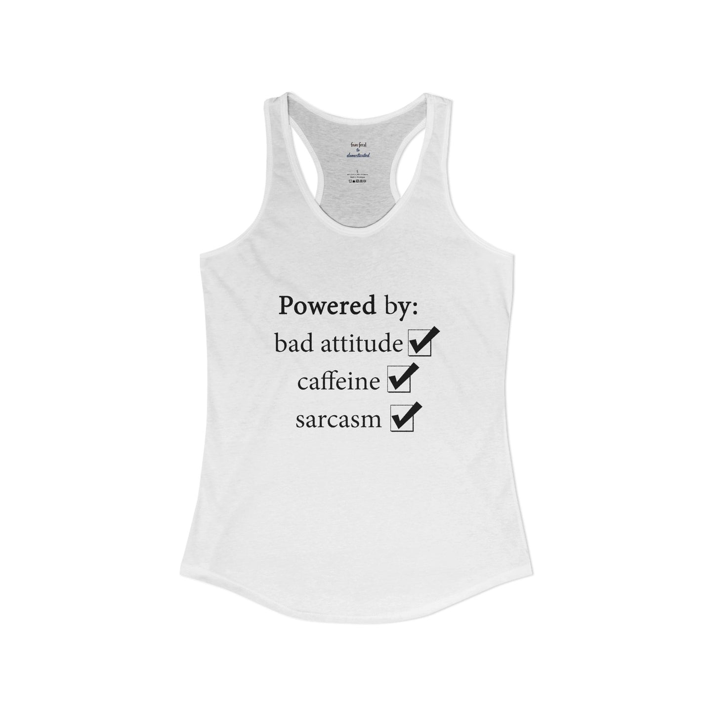 I'm Powered By Racerback Tank