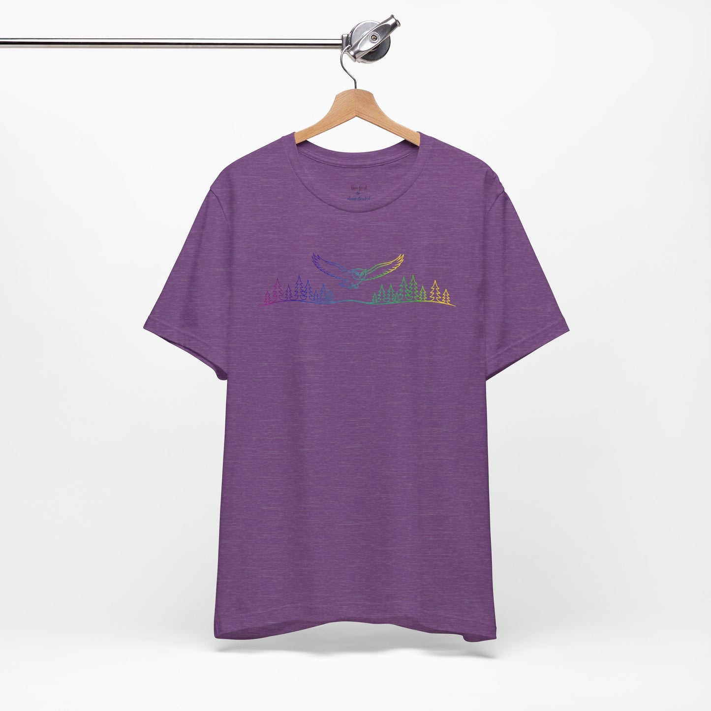 Owl | Colorful Line-Work T-Shirt