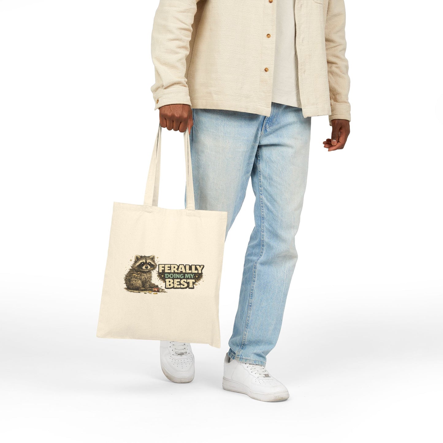 Ferally Doing My Best Canvas Tote Bag