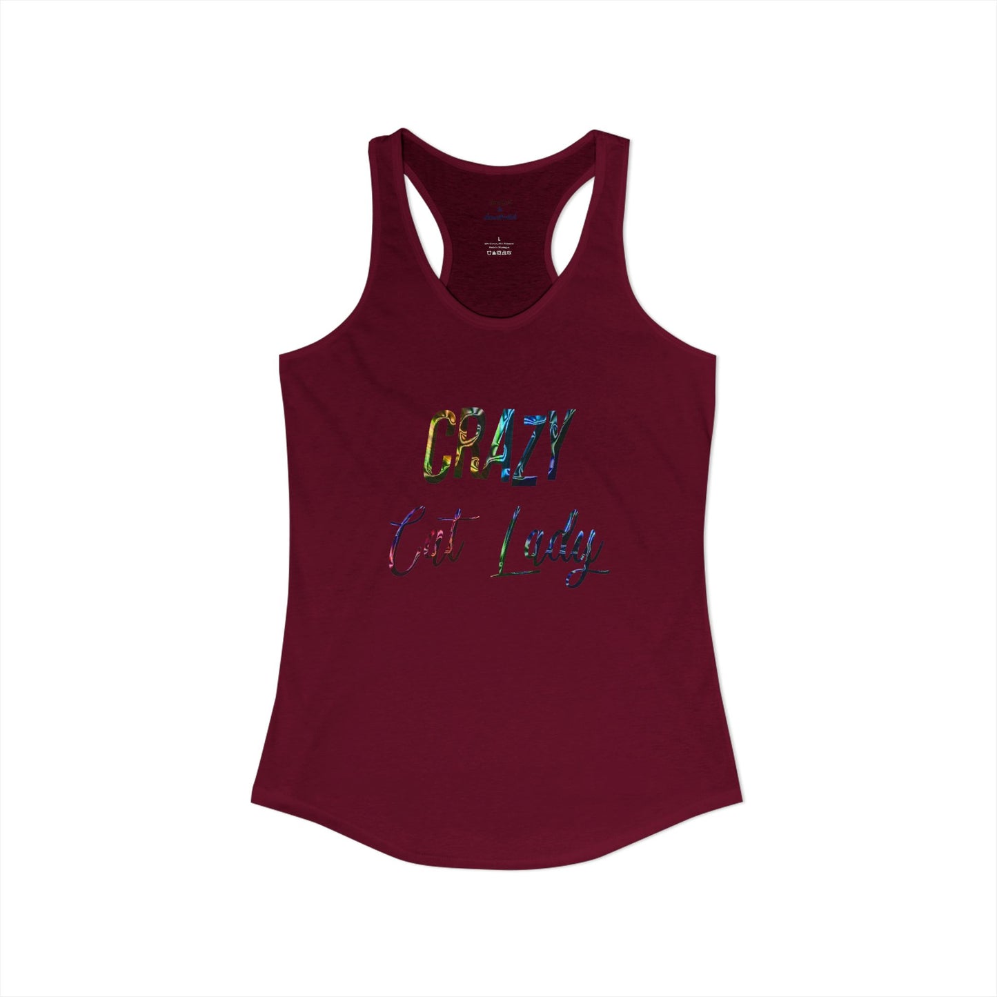 Crazy Cat Lady Racerback Tank
