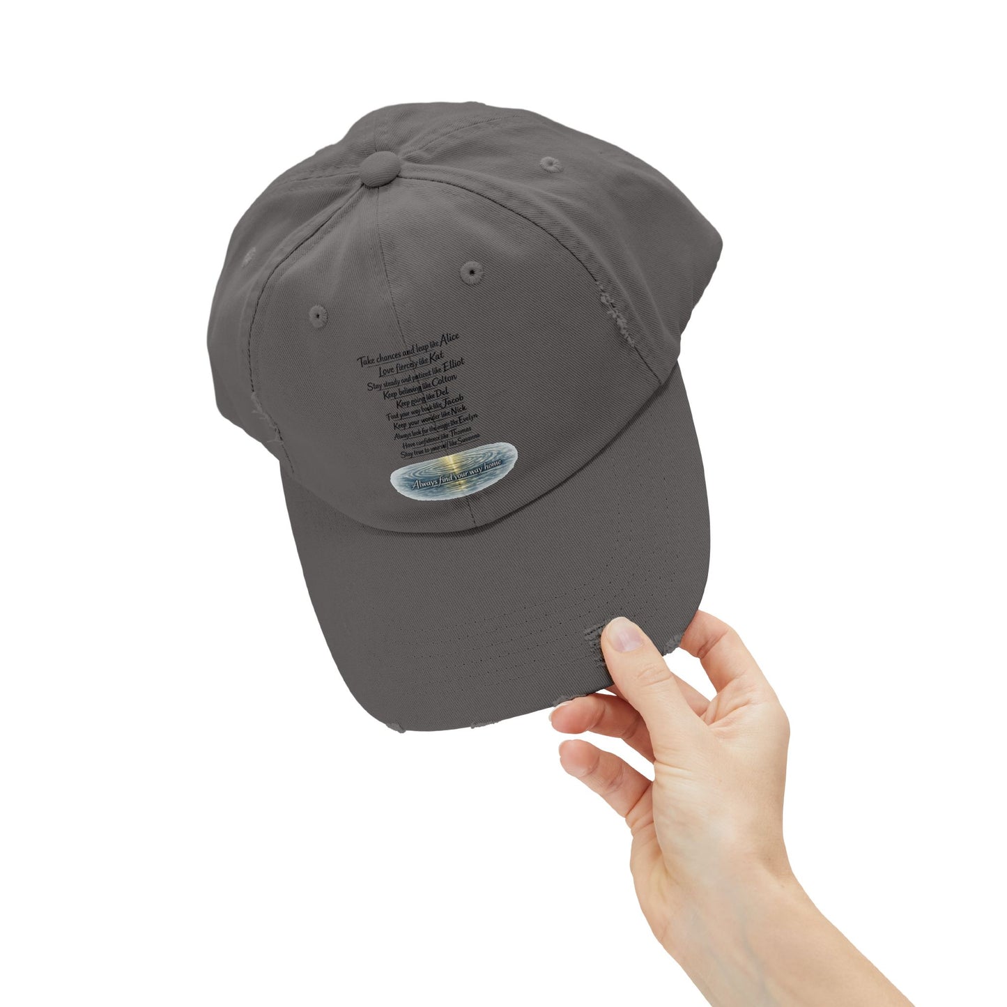 "Find Your Way" Distressed Cap