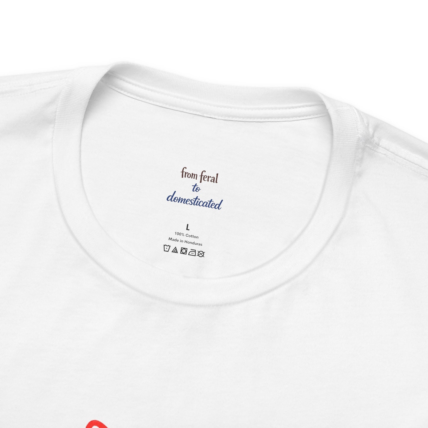 Colorful Line-Work Sitting Cat T-Shirt