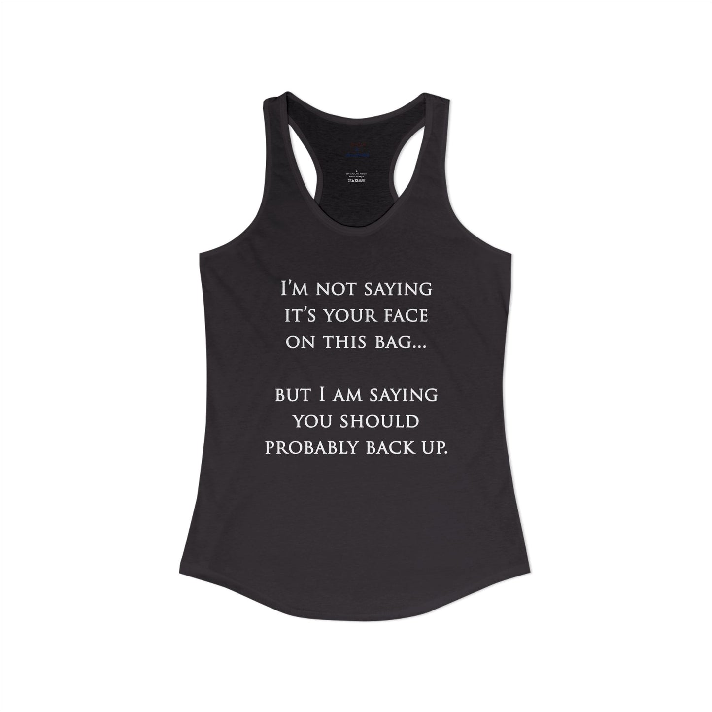 Face On The Bag Kickboxing Racerback Tank