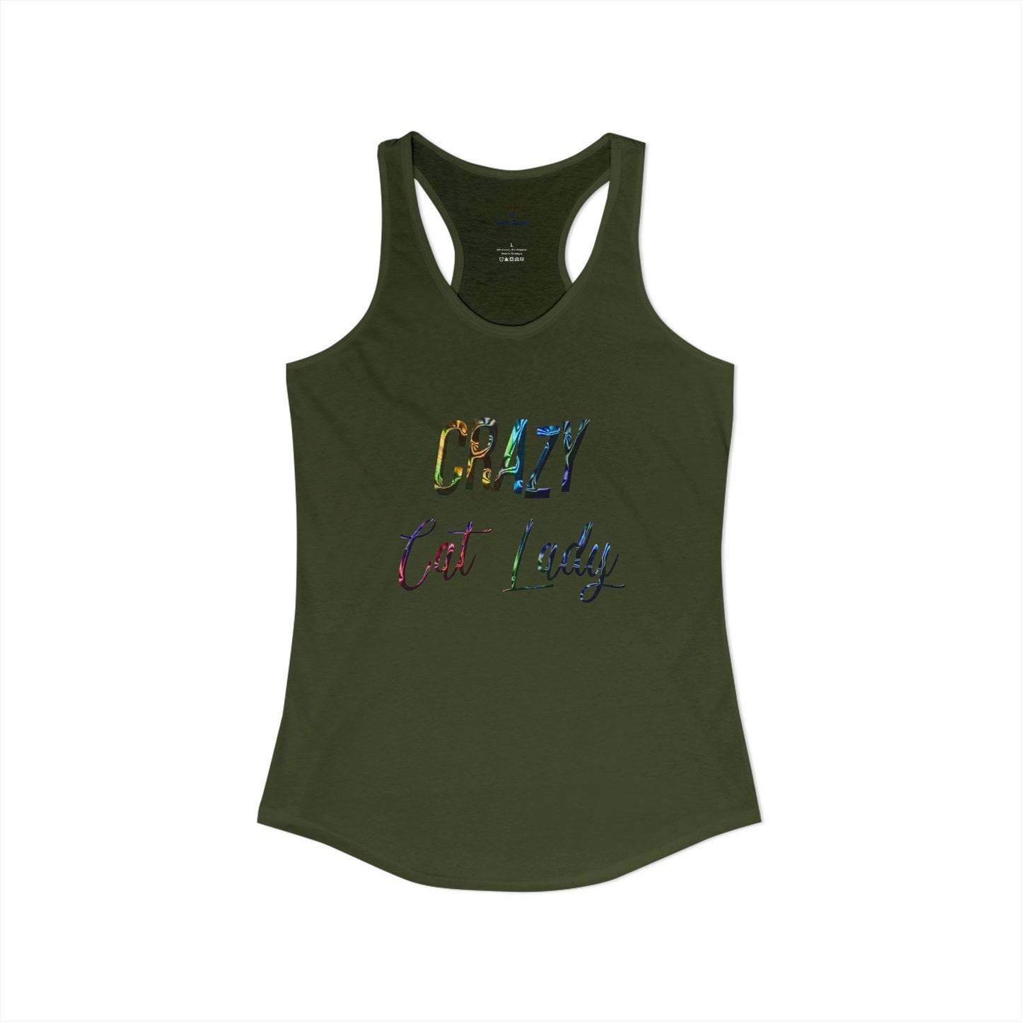 Crazy Cat Lady Racerback Tank
