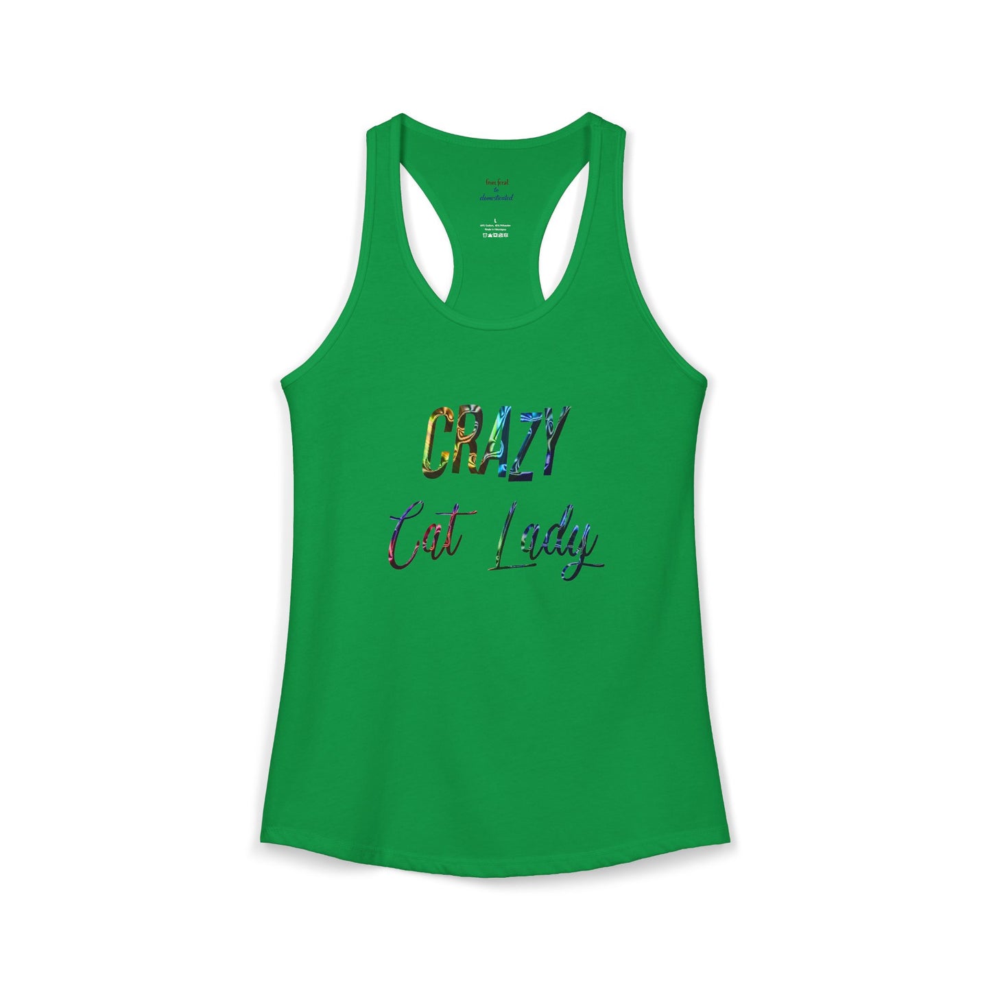 Crazy Cat Lady Racerback Tank