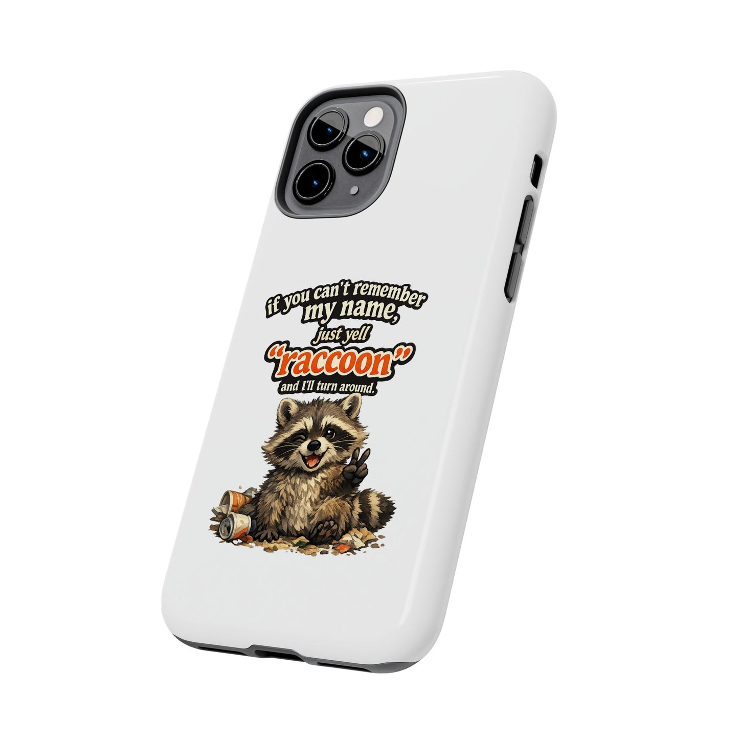 Yell Raccoon Phone Case — Tough & Cute Protective Phone Cover