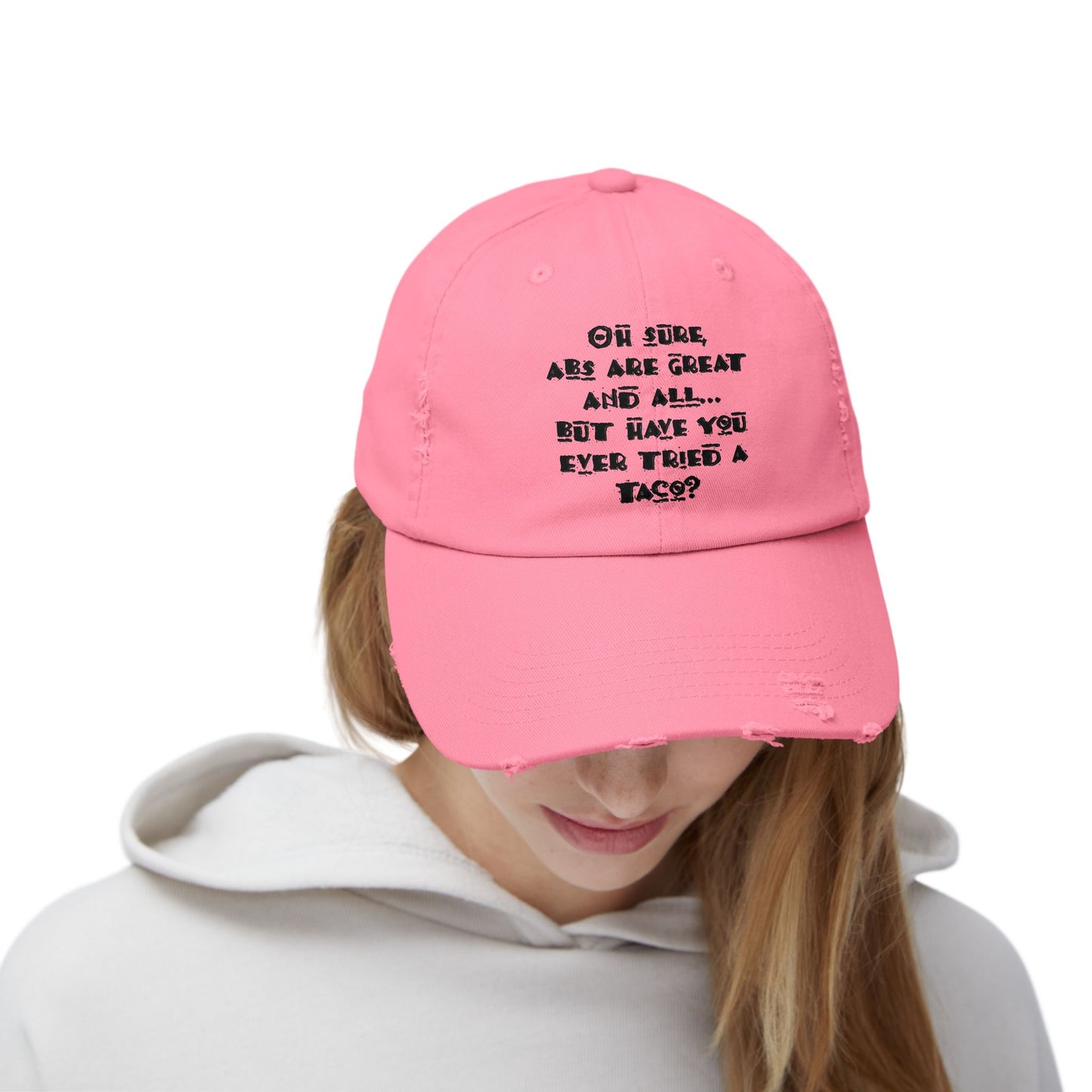"Tacos" Distressed Cap —  Funny Truth Hat