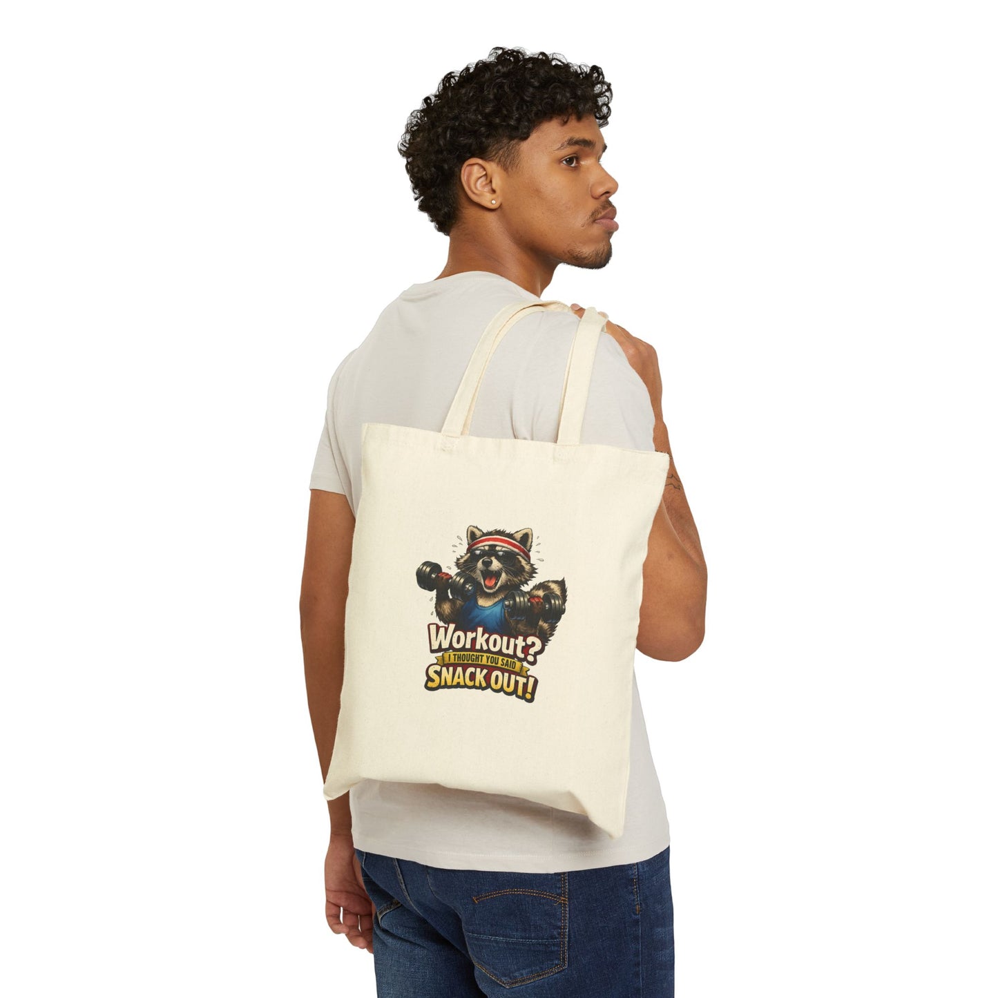 Snack Out Canvas Tote Bag