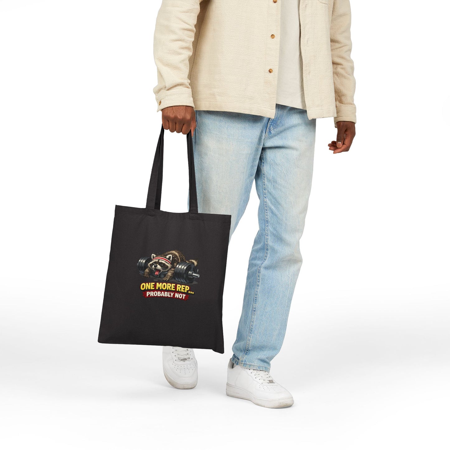 One More Rep Canvas Tote Bag