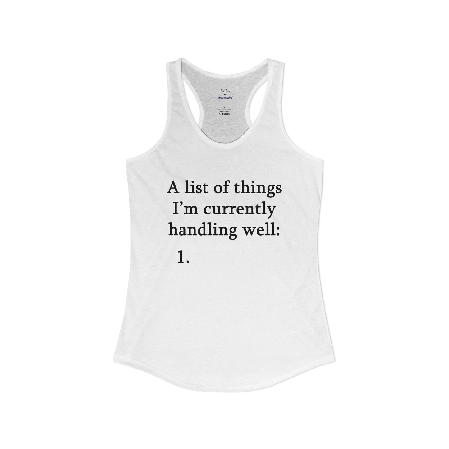 A List Racerback Tank