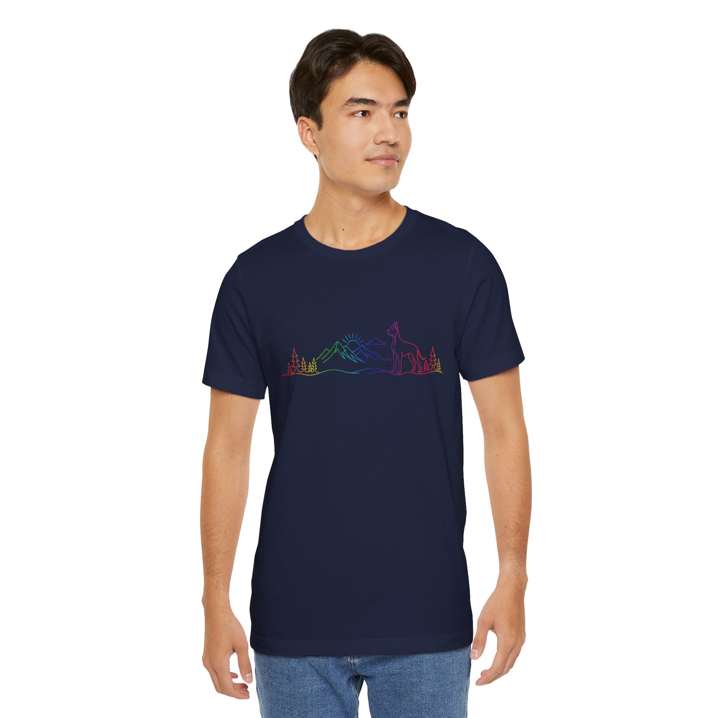 Cropped Great Dane Wild Lines T-Shirt