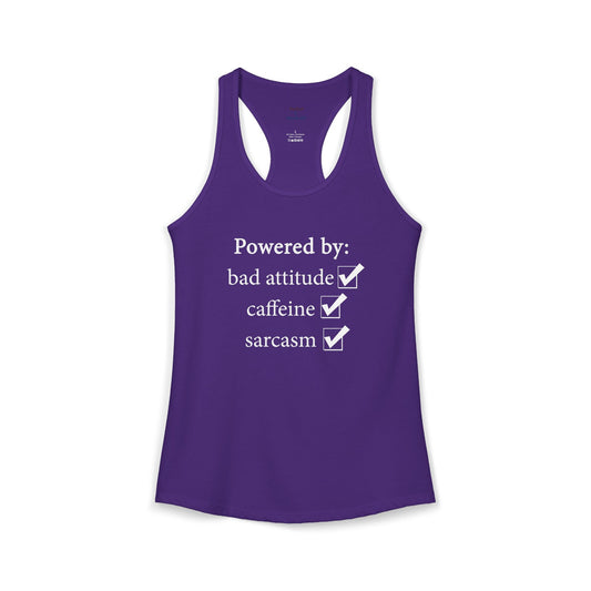 I'm Powered By Racerback Tank