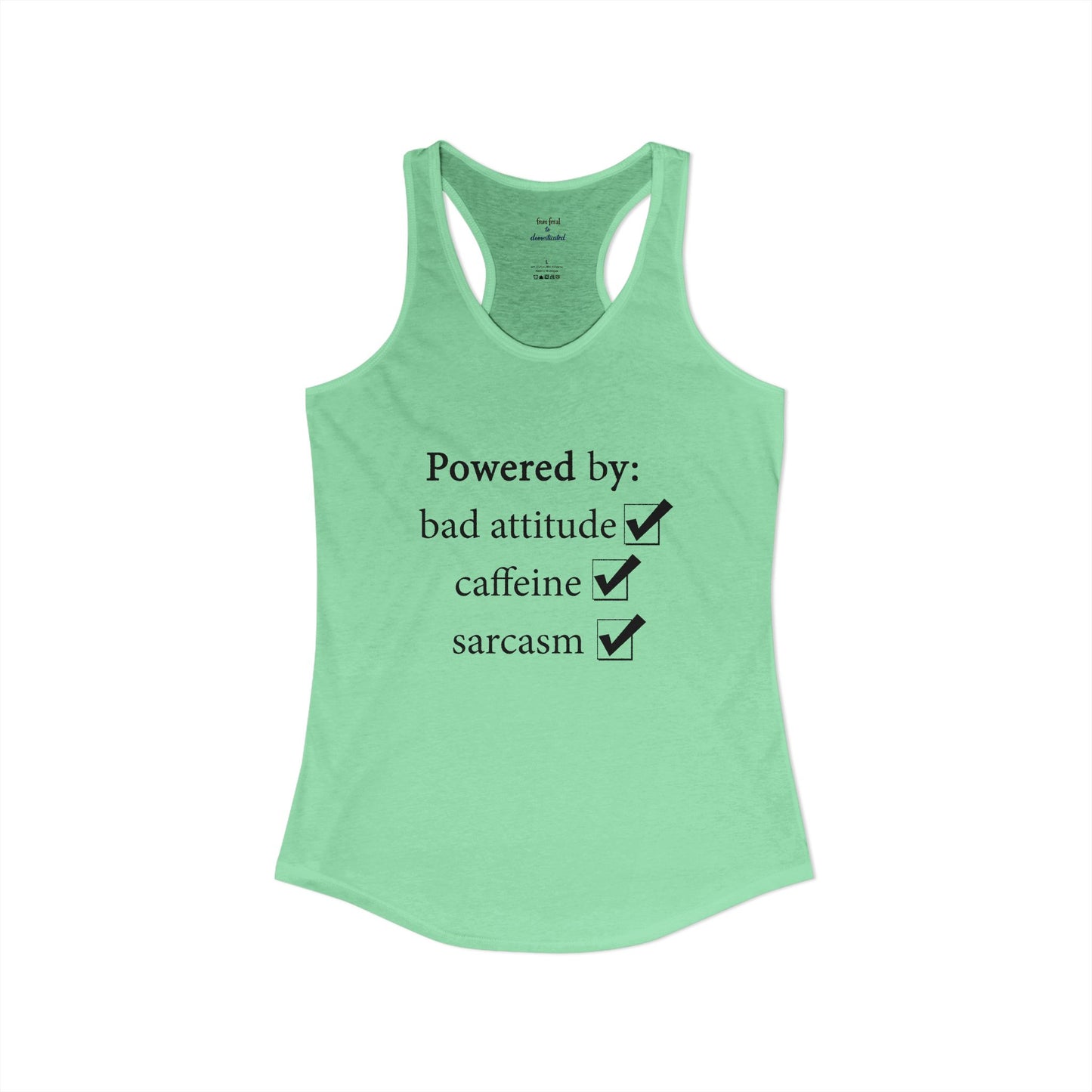 I'm Powered By Racerback Tank