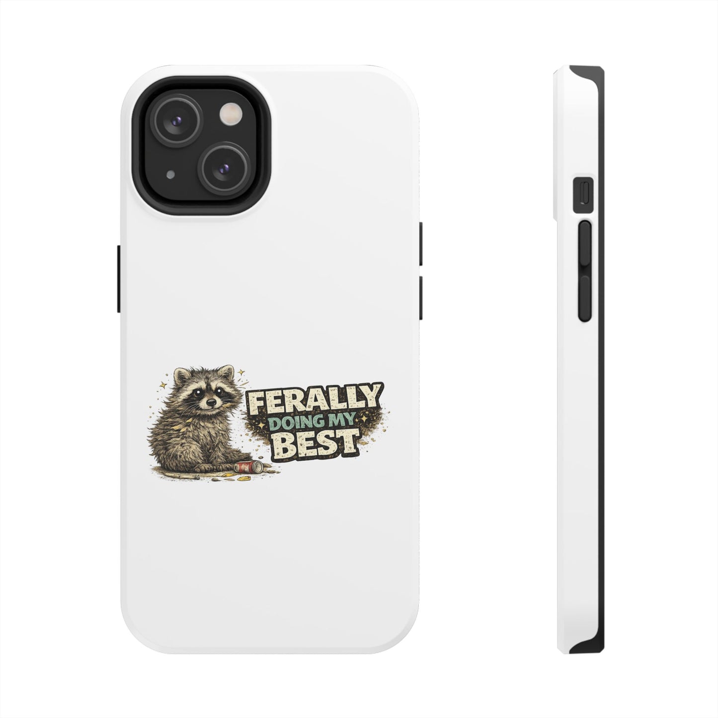 Ferally Raccoon Phone Case — Tough & Cute Protective Phone Cover