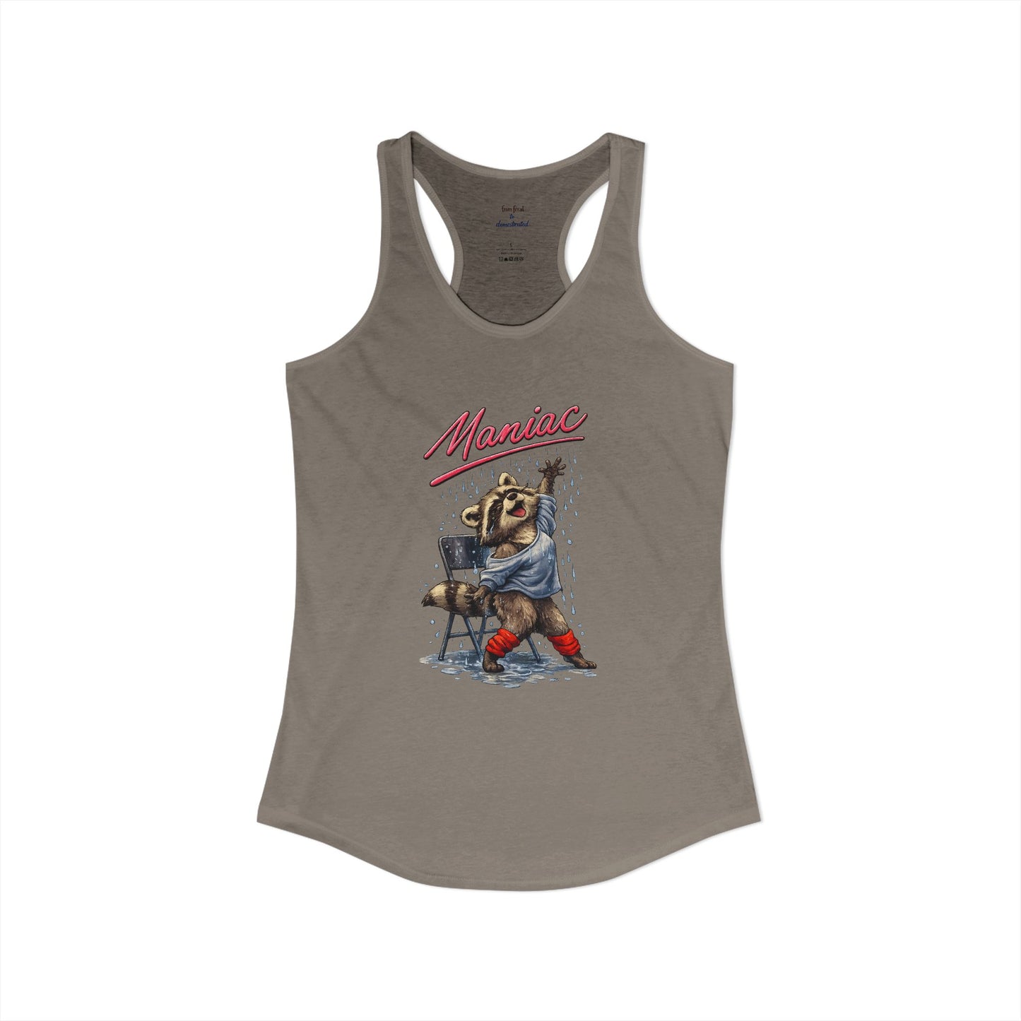 Maniac Raccoon Racerback Tank