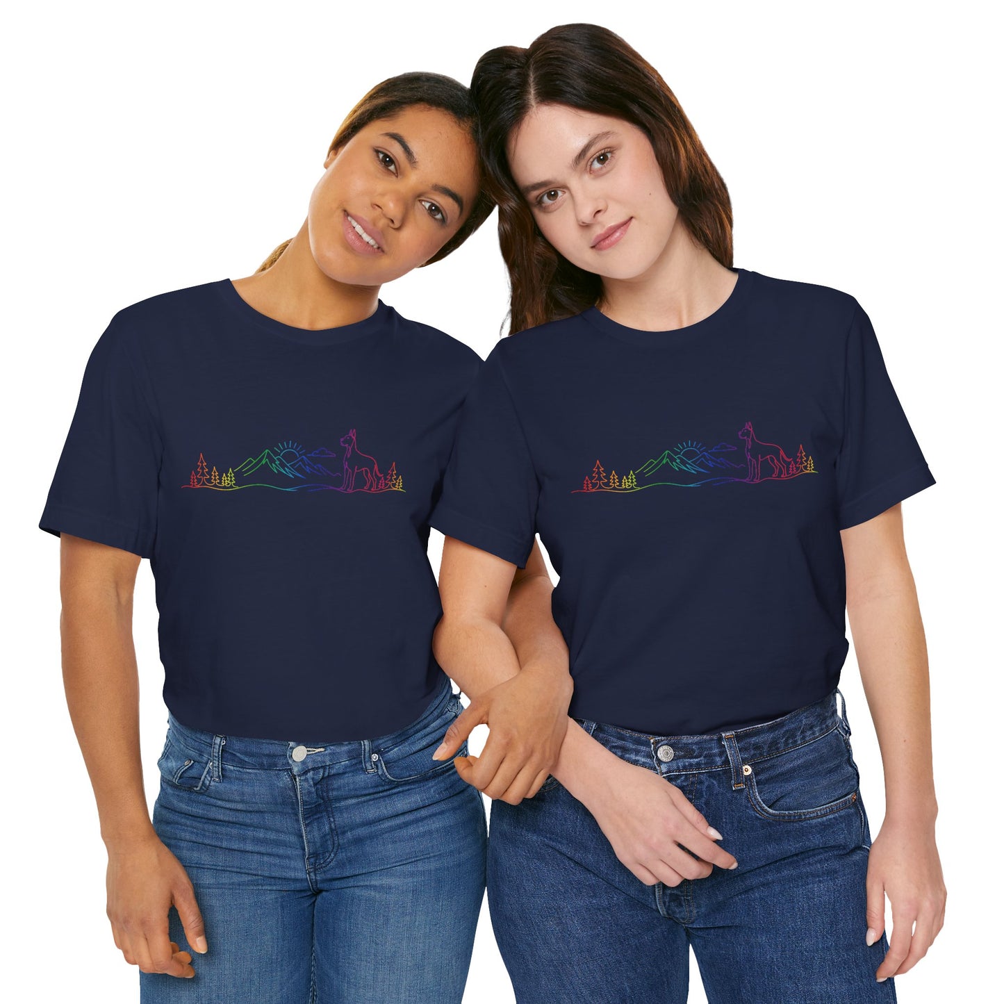 Cropped Great Dane Wild Lines T-Shirt