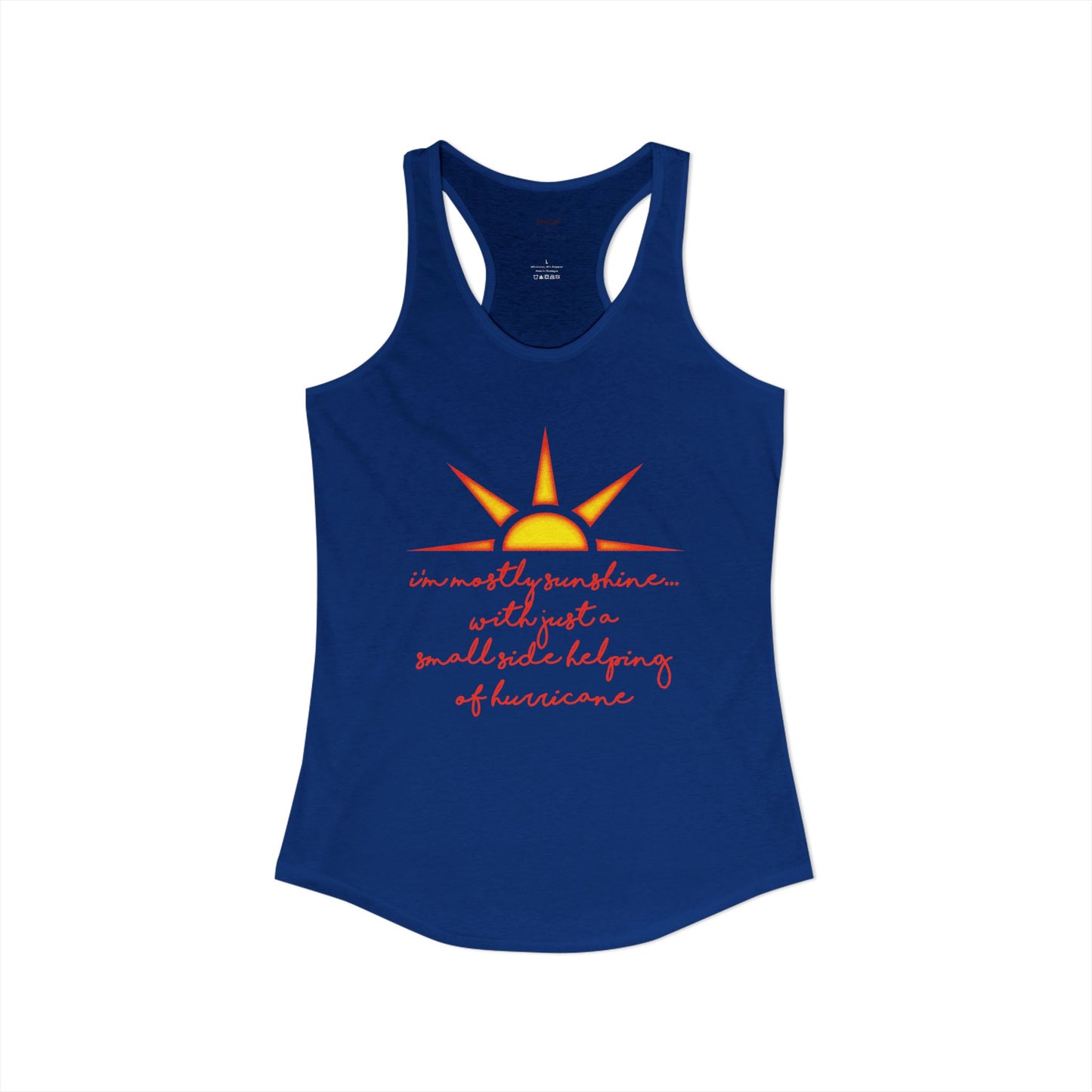 Sunshine and Hurricane Racerback Tank