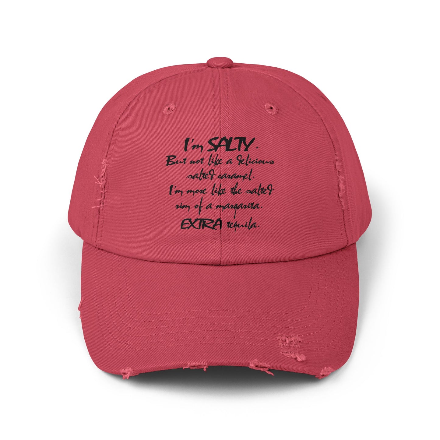 "Salty" Distressed Cap —  Funny Truth Hat