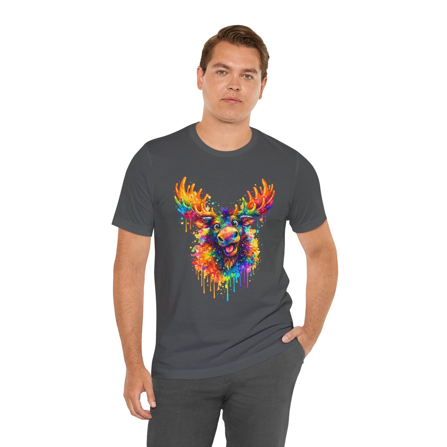 Watercolor Wildlife Moose T-Shirt
