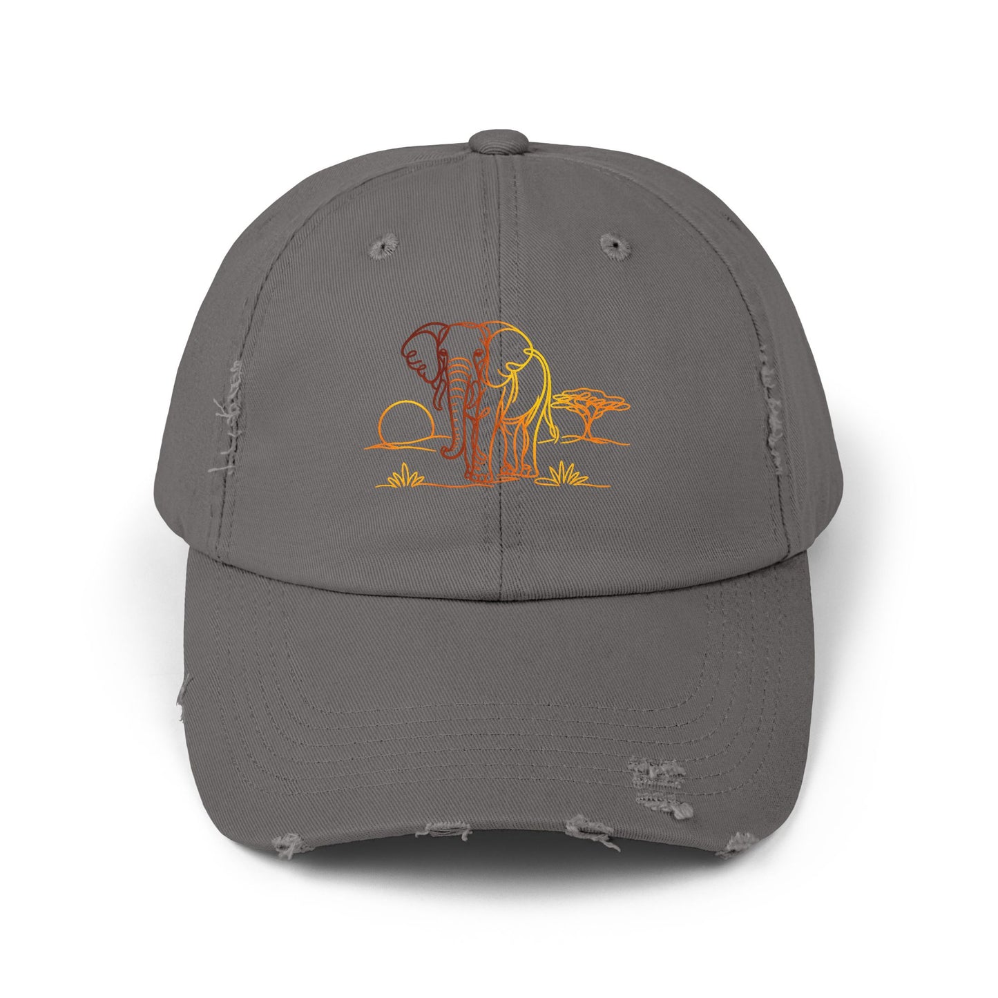 Safari Elephant | Distressed Cap