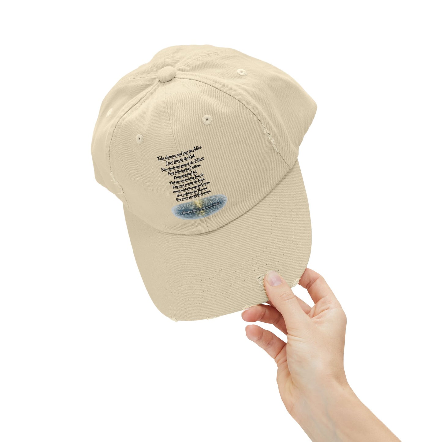 "Find Your Way" Distressed Cap