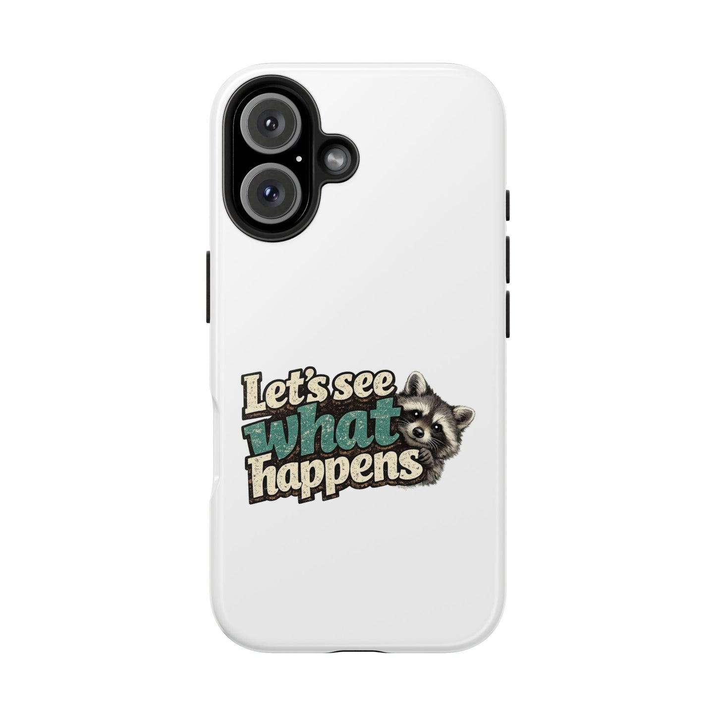 Peek & See Raccoon Phone Case — Tough & Cute Protective Phone Cover