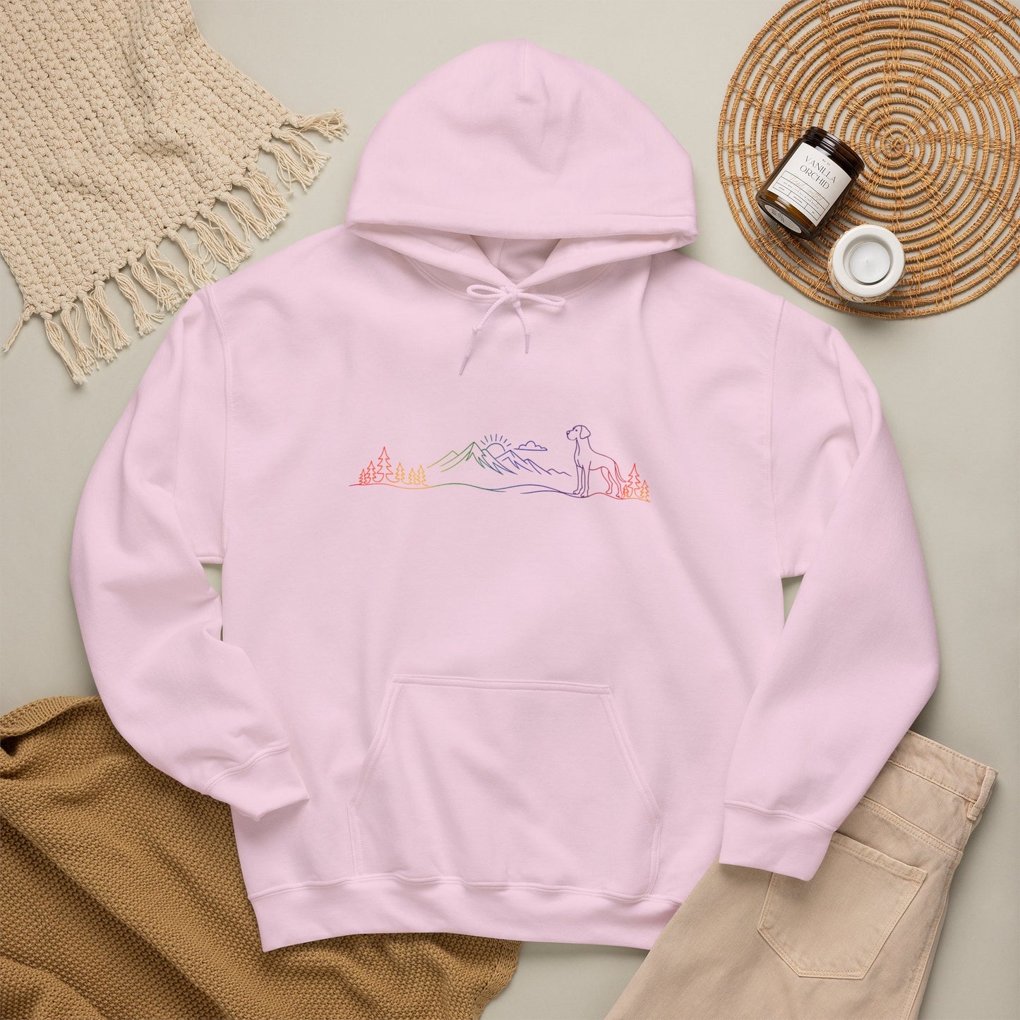 Great Dane, natural eared, Hoodie