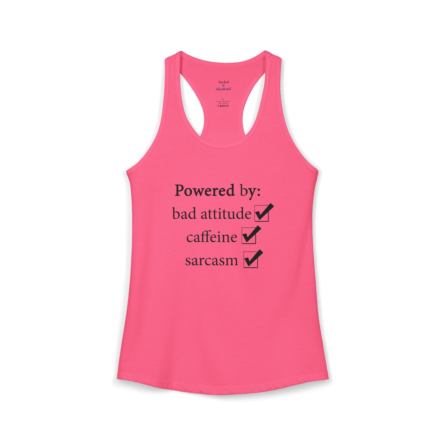 I'm Powered By Racerback Tank
