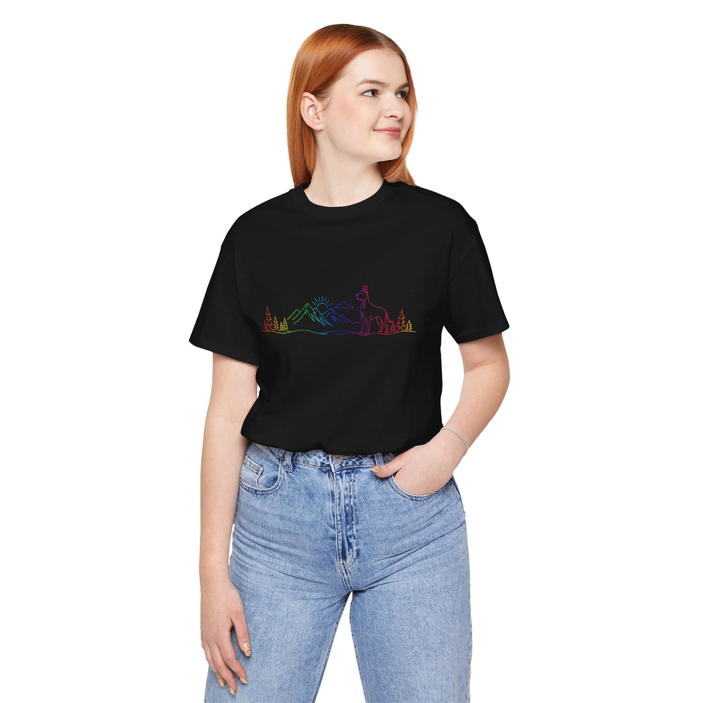 Cropped Great Dane Wild Lines T-Shirt