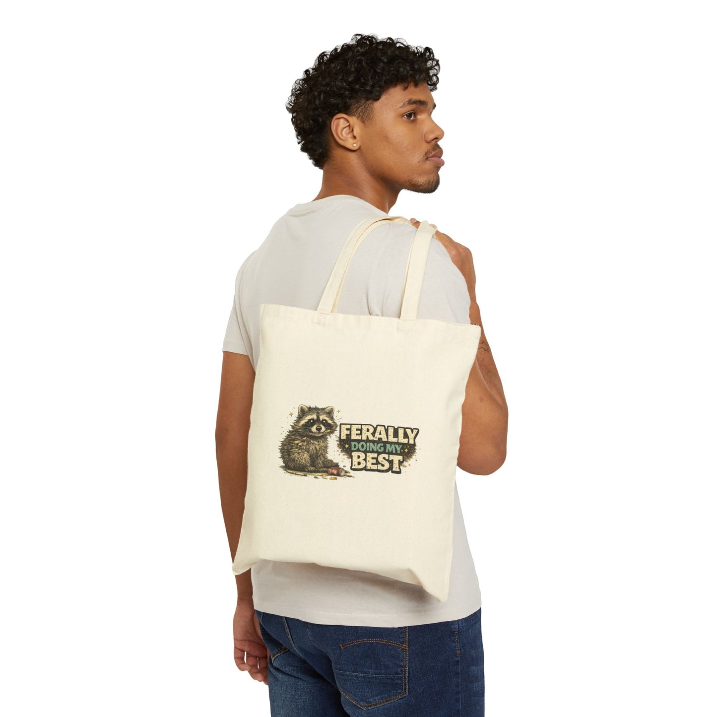 Ferally Doing My Best Canvas Tote Bag