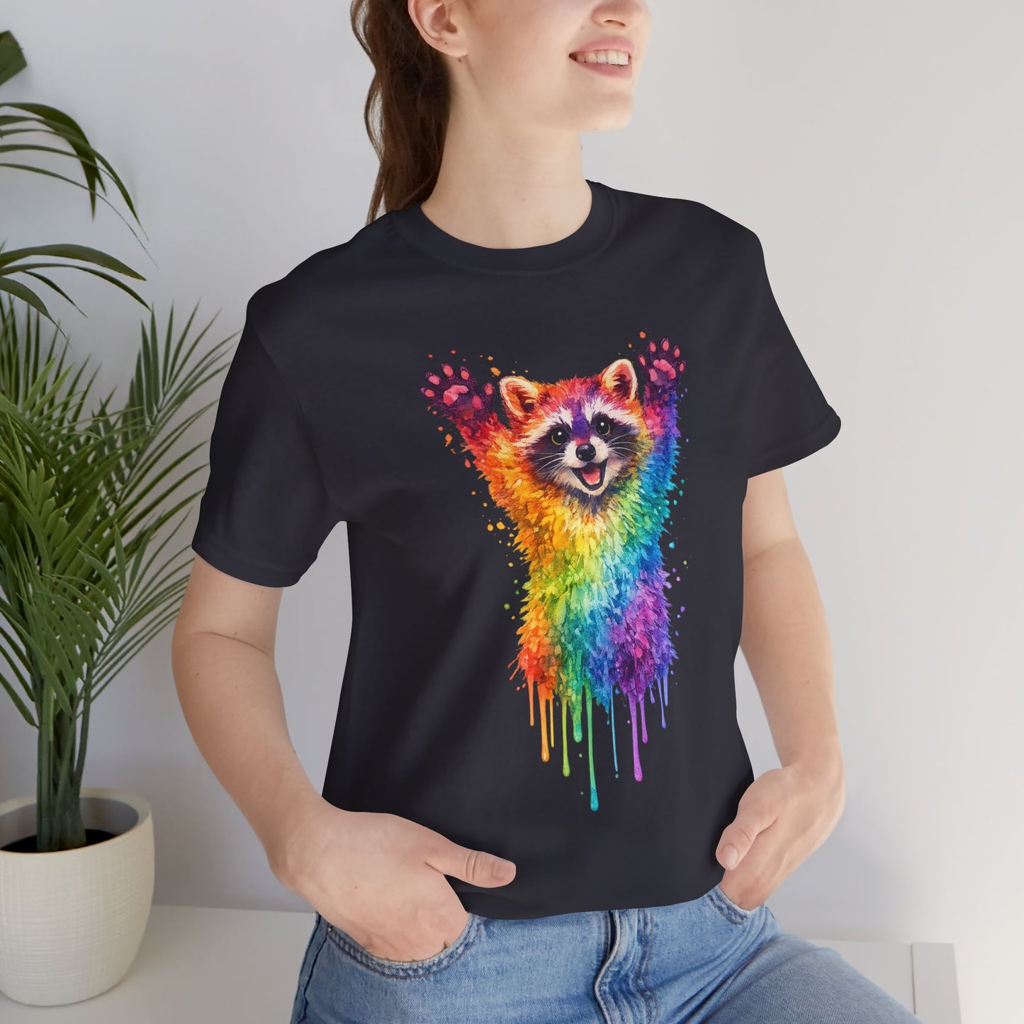 Watercolor Wildlife Raccoon T-Shirt