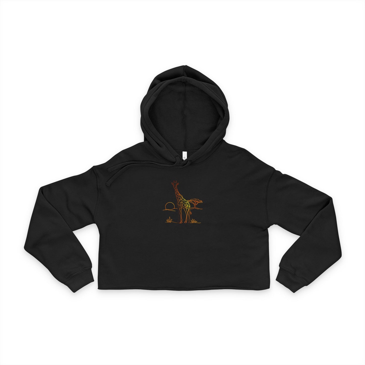 Giraffe Cropped Hoodie