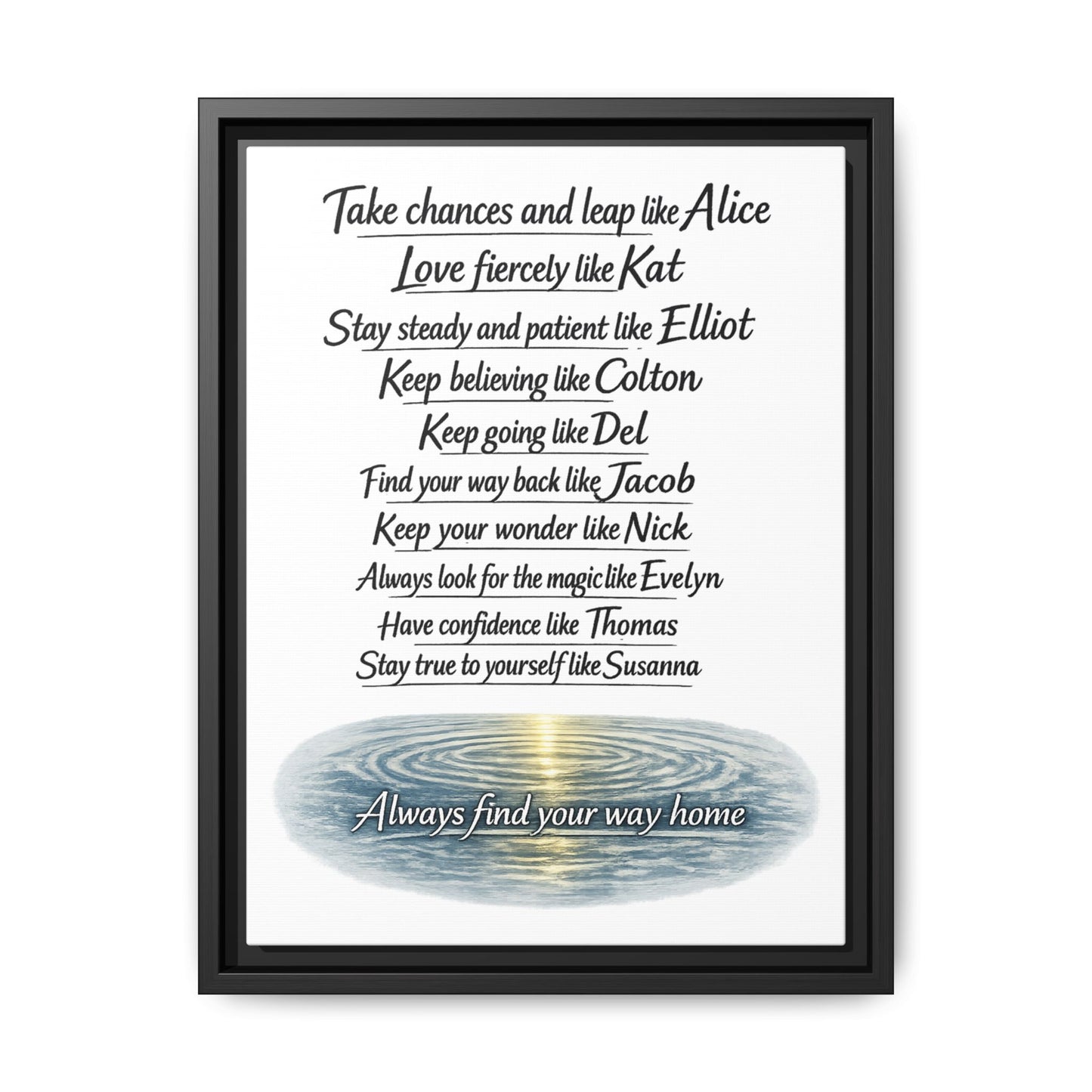 Find Your Way | Matte Canvas, Framed