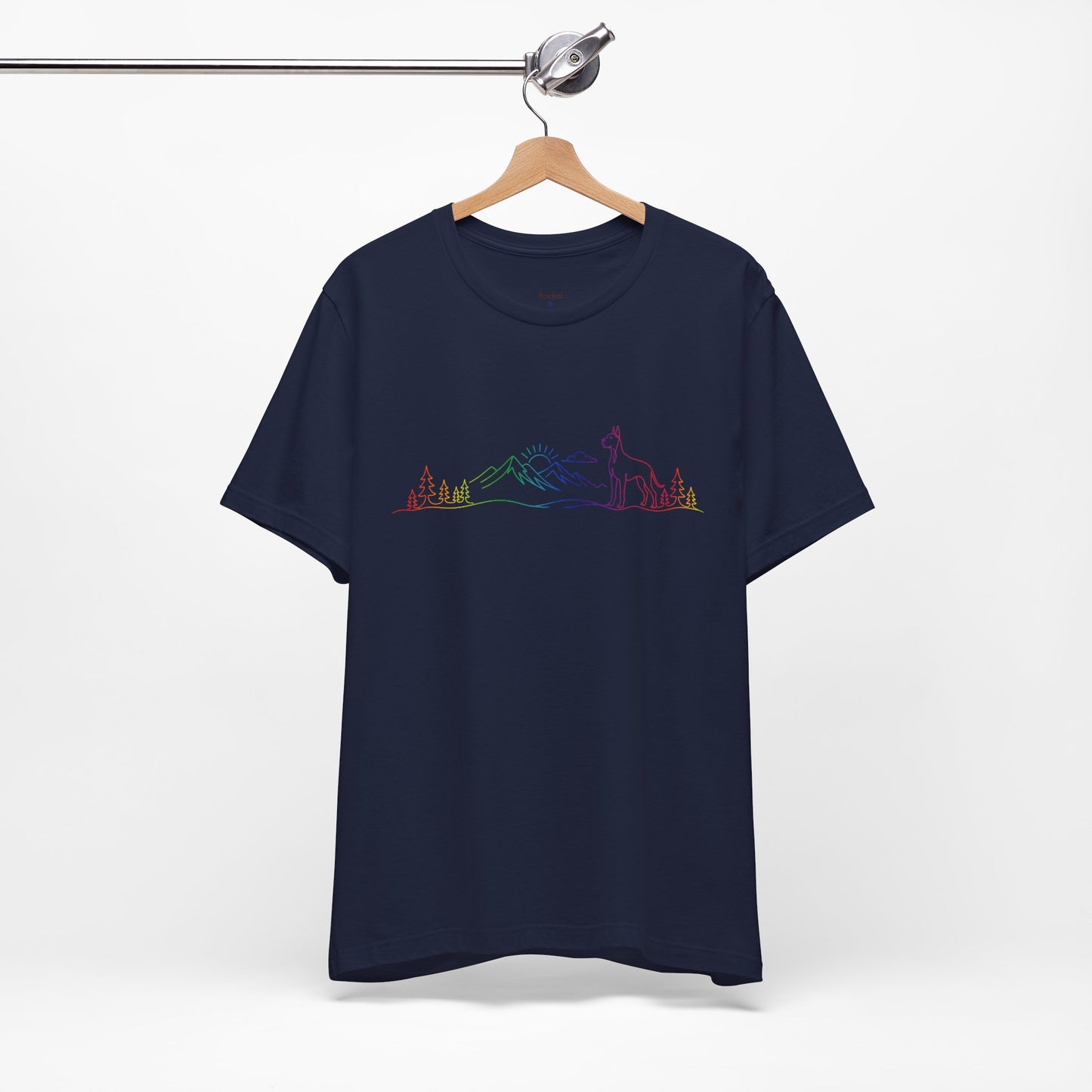Cropped Great Dane Wild Lines T-Shirt