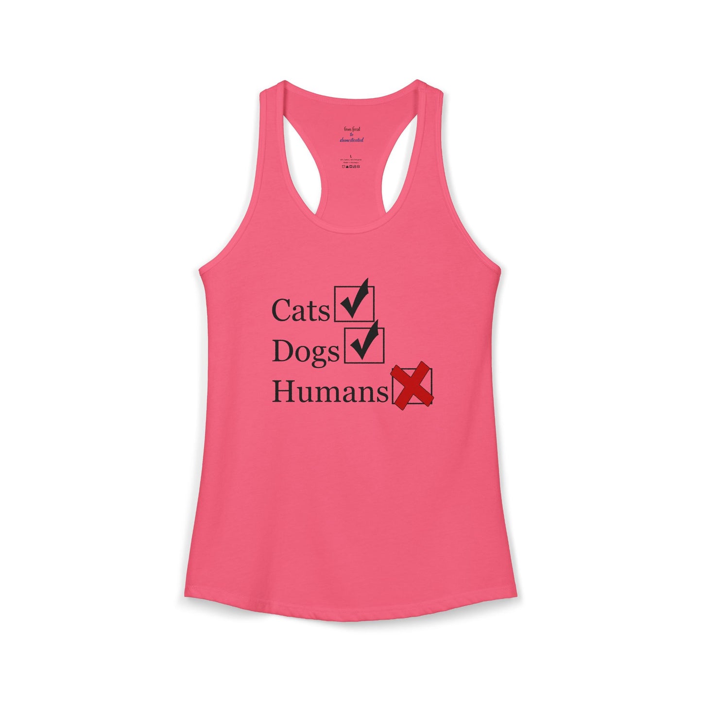 No Humans Racerback Tank