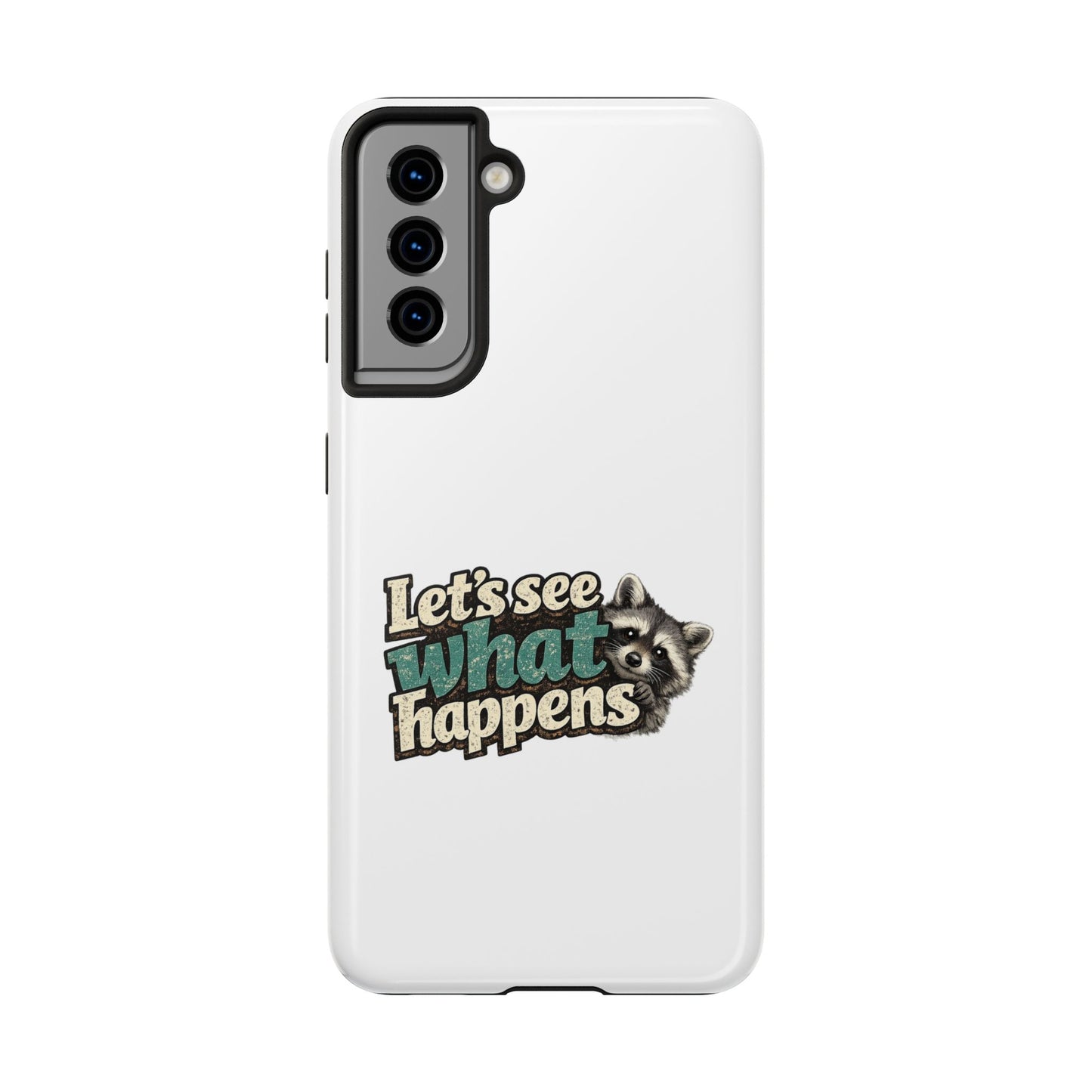 Peek & See Raccoon Phone Case — Tough & Cute Protective Phone Cover